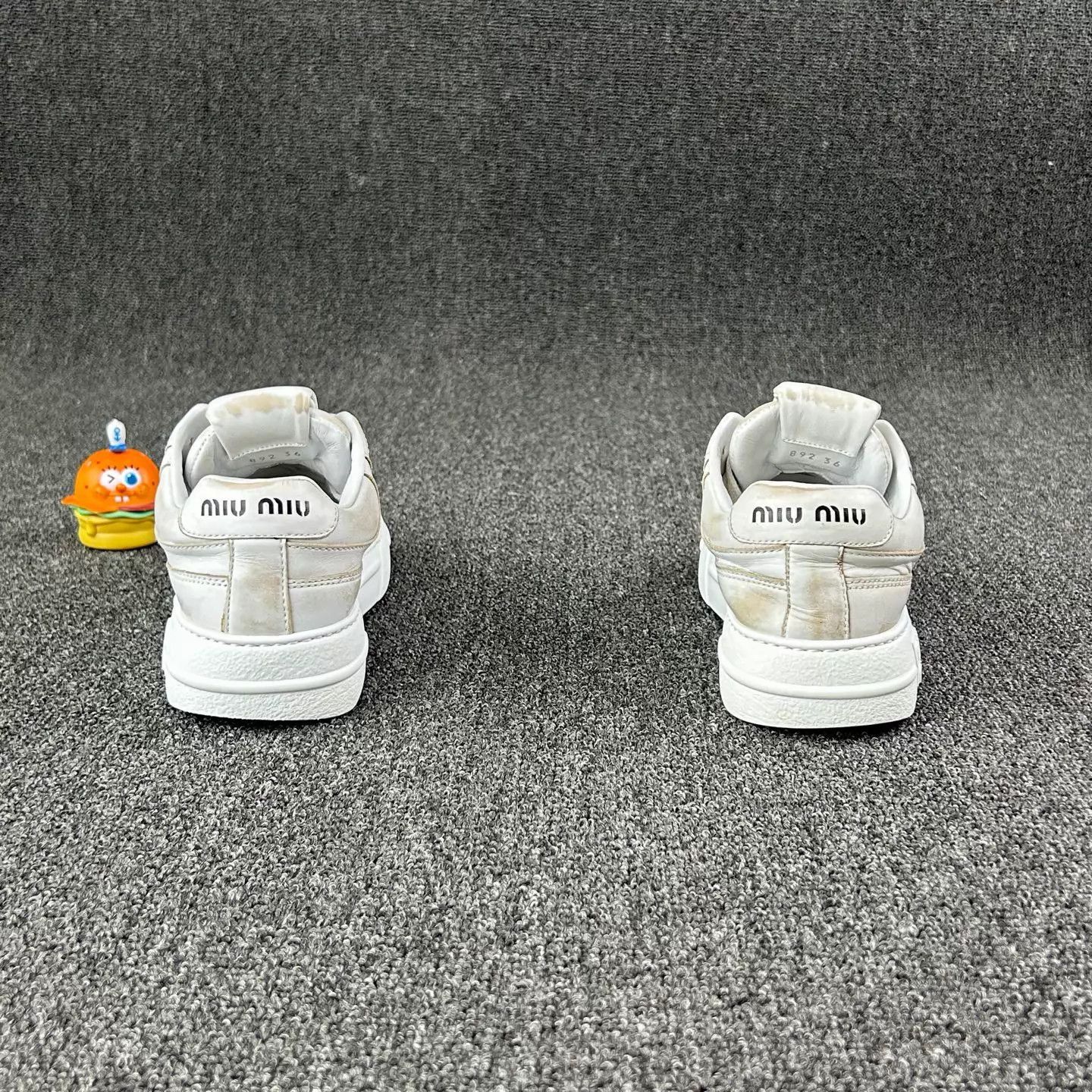 Miu Miu MIU MIU distressed white sneaker women's EU 36 Size US 5.5 / IT 35.5 - 5 Thumbnail