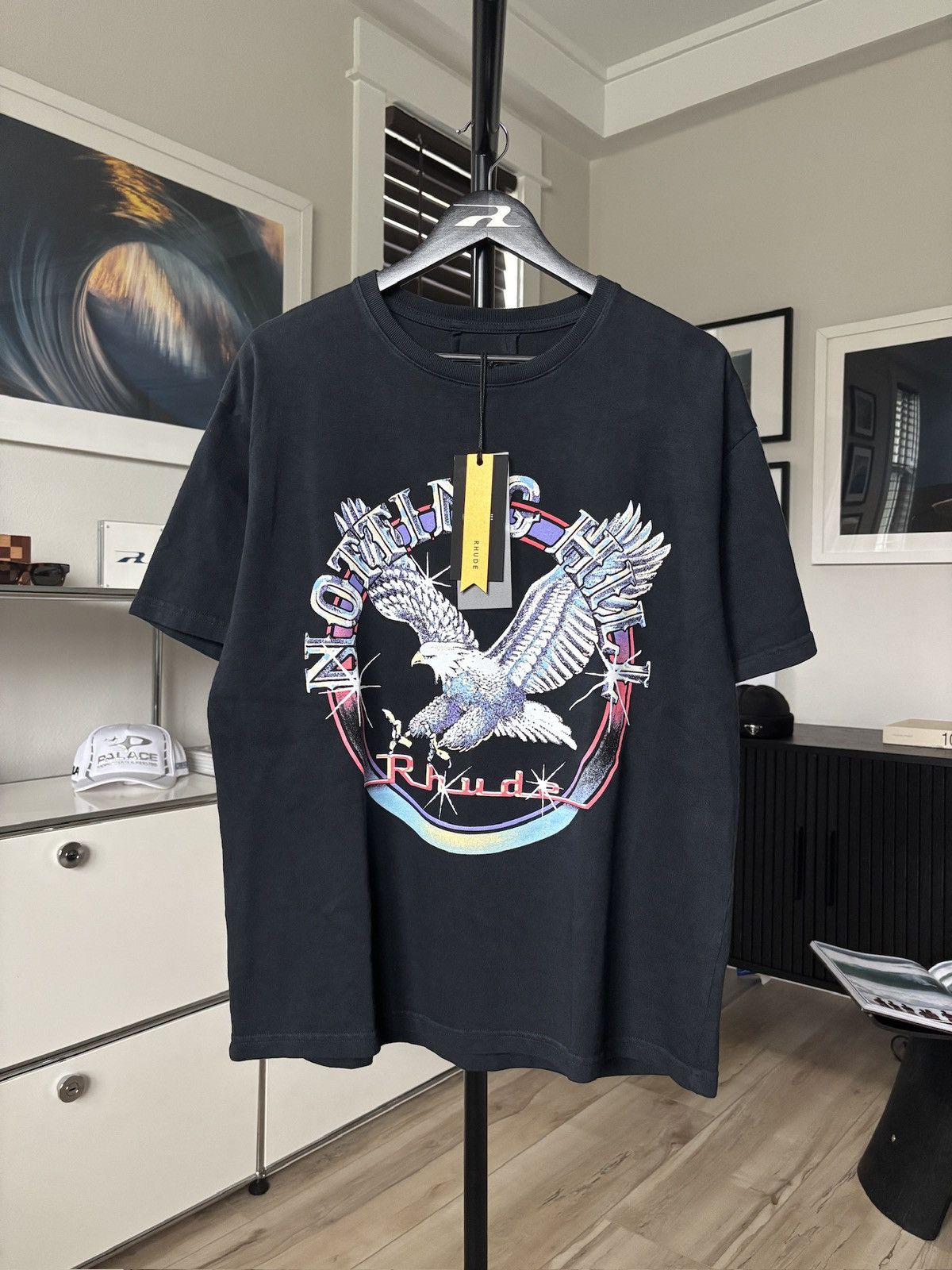 Rhude RHUDE | EAGLE HILL NOTTING GRAPHIC LOGO TEE Size US L / EU 52-54 / 3 - 3 Thumbnail