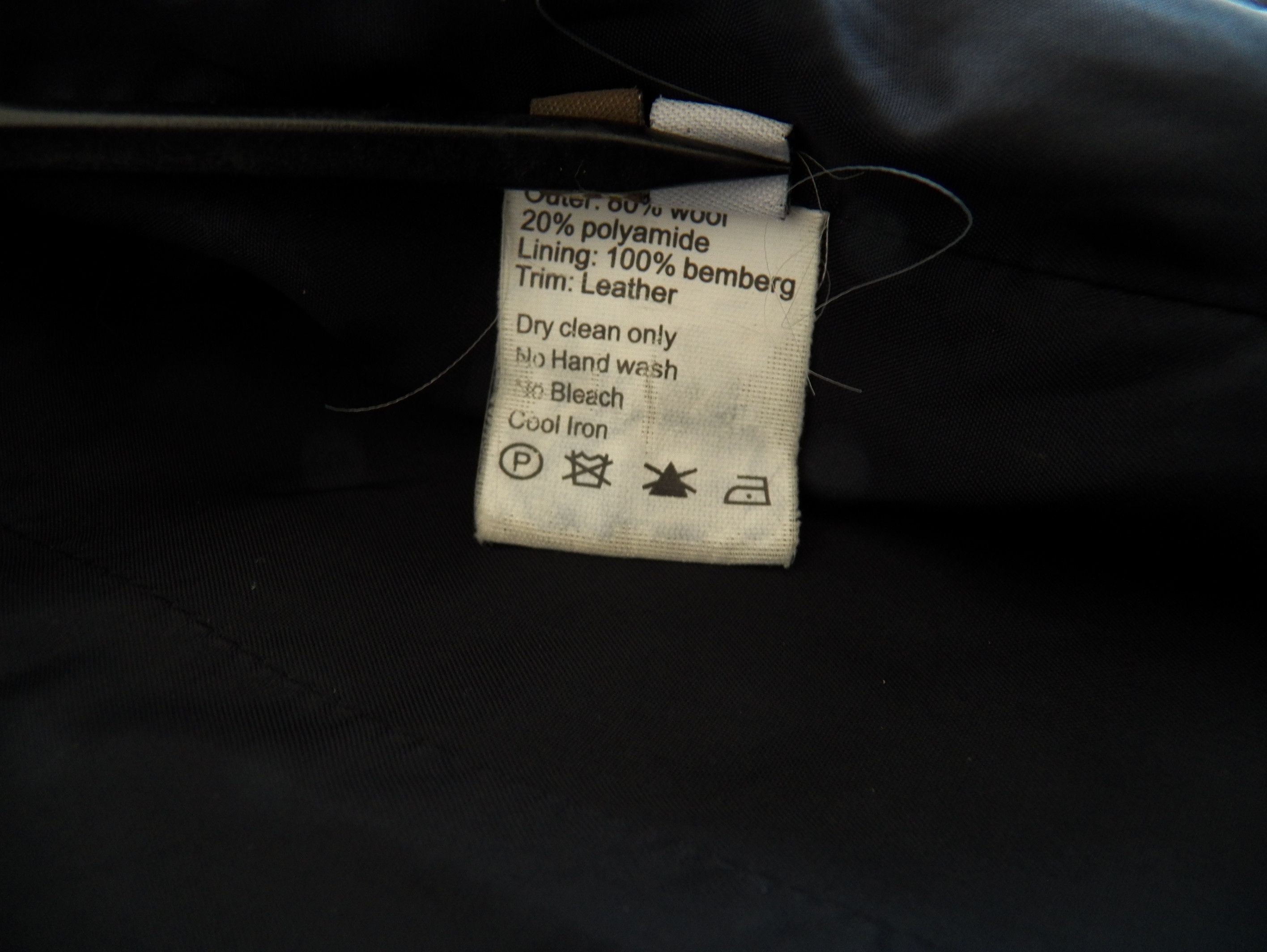 Anya Hindmarch Anya Hindmarch Designer Coat Overcoat Wool Leather Trim Size M / US 6-8 / IT 42-44 - 8 Thumbnail