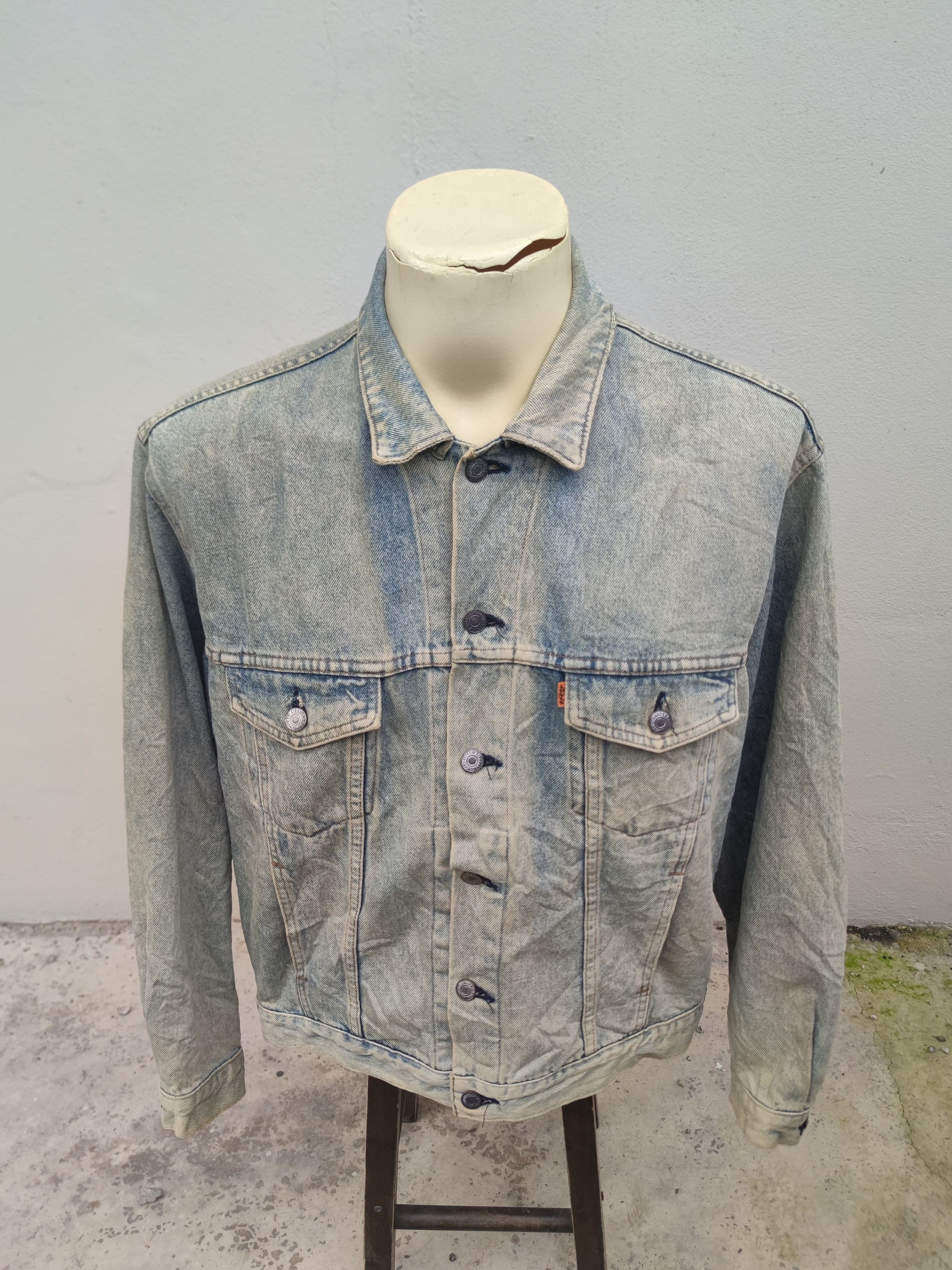 Levi's Vintage Levi's Strauss Orange Tab Denim Jacket Size US L / EU 52-54 / 3 - 4 Thumbnail