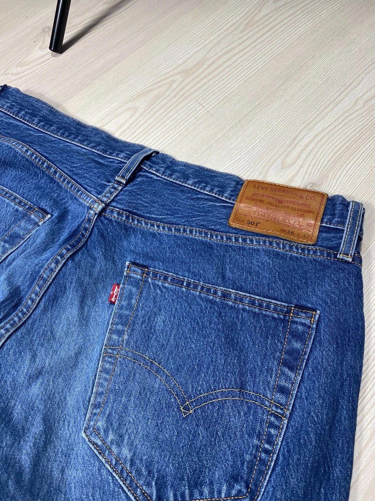 Levi's Levi's Vintage Style 501 Jeans Straight Leg Blue Denim Size US 36 / EU 52 - 2 Thumbnail