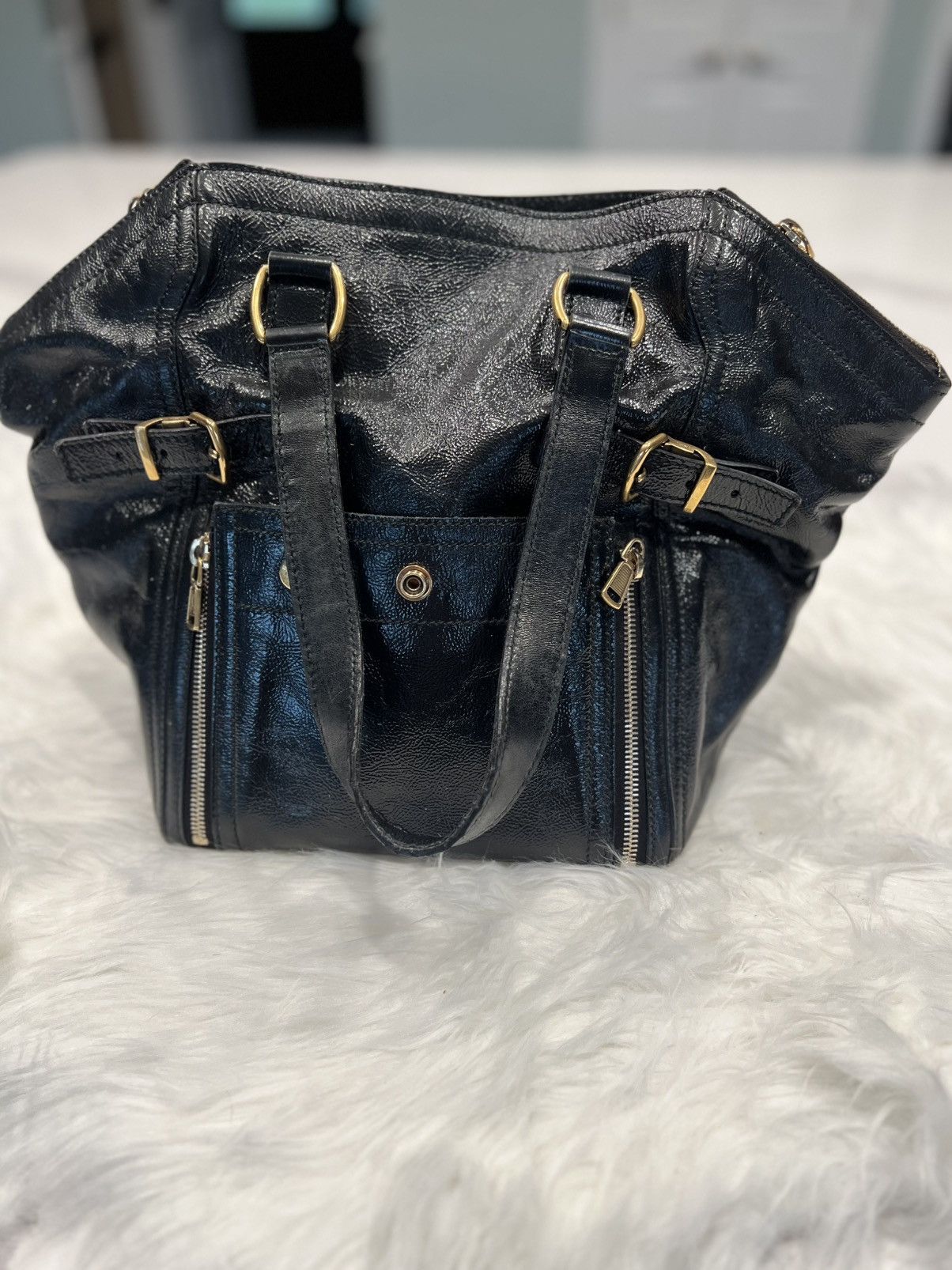 Yves Saint Laurent Yves Saint Laurent Roady Tote – Black – Pre-Hedi Slimane Era Size ONE SIZE - 2 Thumbnail