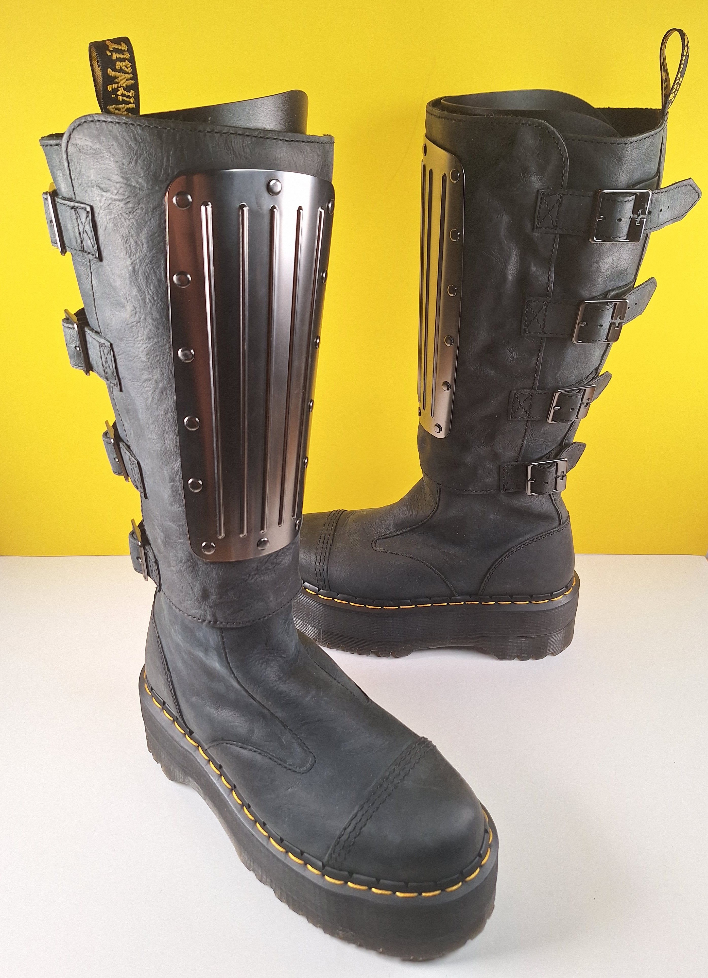 Dr. Martens Dr Martens Jadon Max GRD Hardware US 8 Platform Armor Rare Size US 8 / IT 38 - 1 Thumbnail