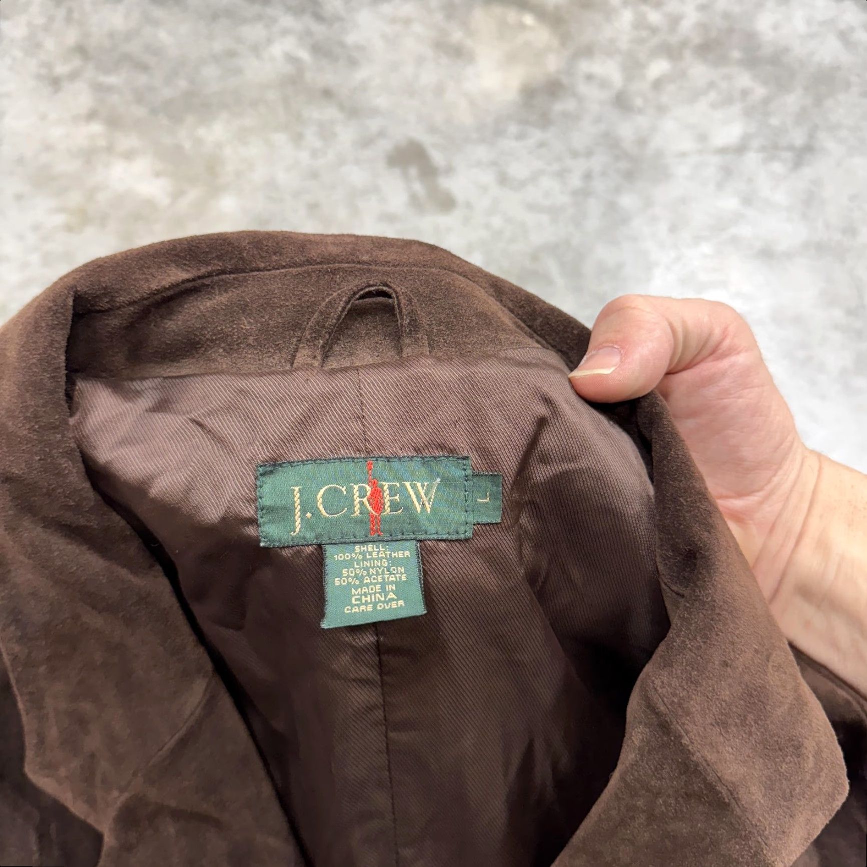 J.Crew VINTAGE J.CREW Blazer Mens Large Oarsman Brown Suede Leather Jacket Sport Coat Size US L / EU 52-54 / 3 - 2 Thumbnail