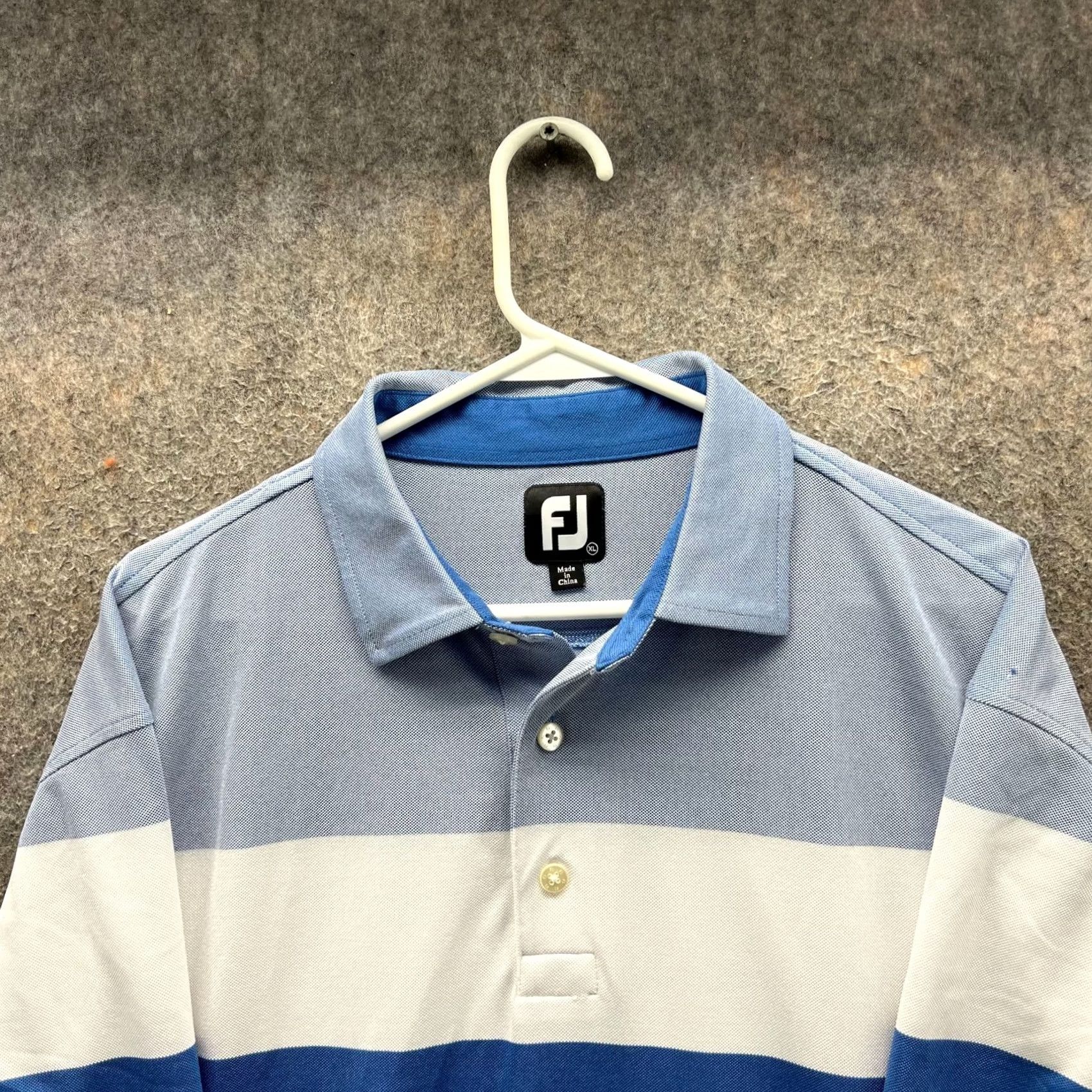 Footjoy FootJoy Polo Shirt Mens XL Blue White Colorblock Golf Shirt Polo Size US XL / EU 56 / 4 - 7 Thumbnail