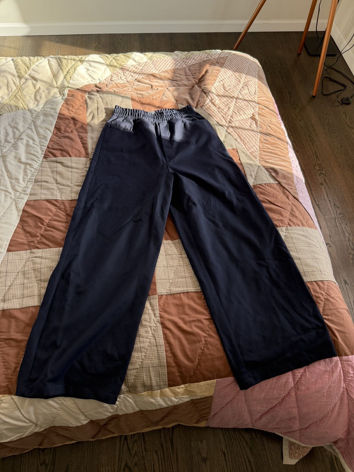 Sunnei Sunnei dark navy casual loose pants Size US 30 / EU 46 - 1 Thumbnail