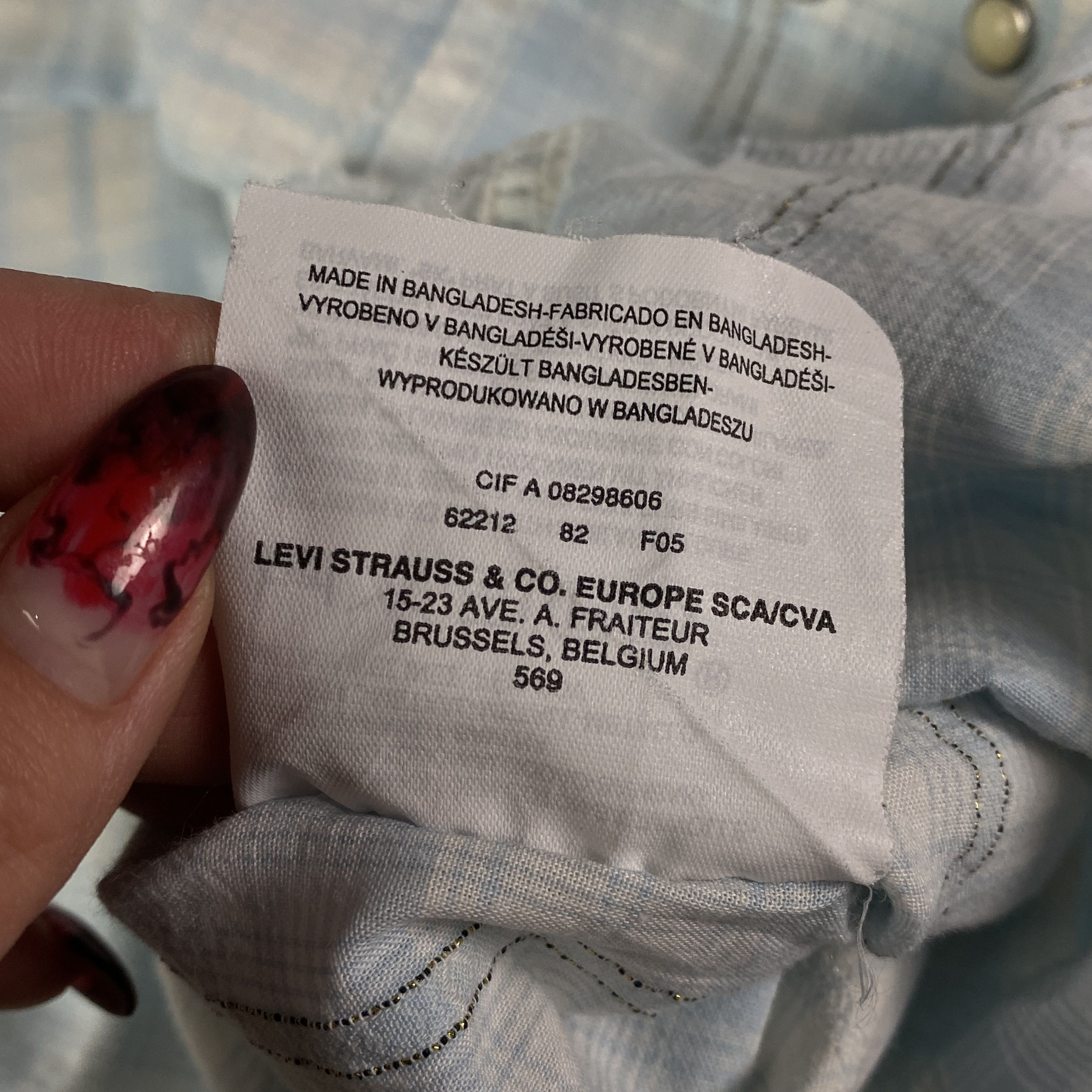 Levi's × Levi's Vintage Clothing × Vintage Mens Shirt Long Sleeve Levi’s Vintage Size S Cotton Size US S / EU 44-46 / 1 - 6 Thumbnail