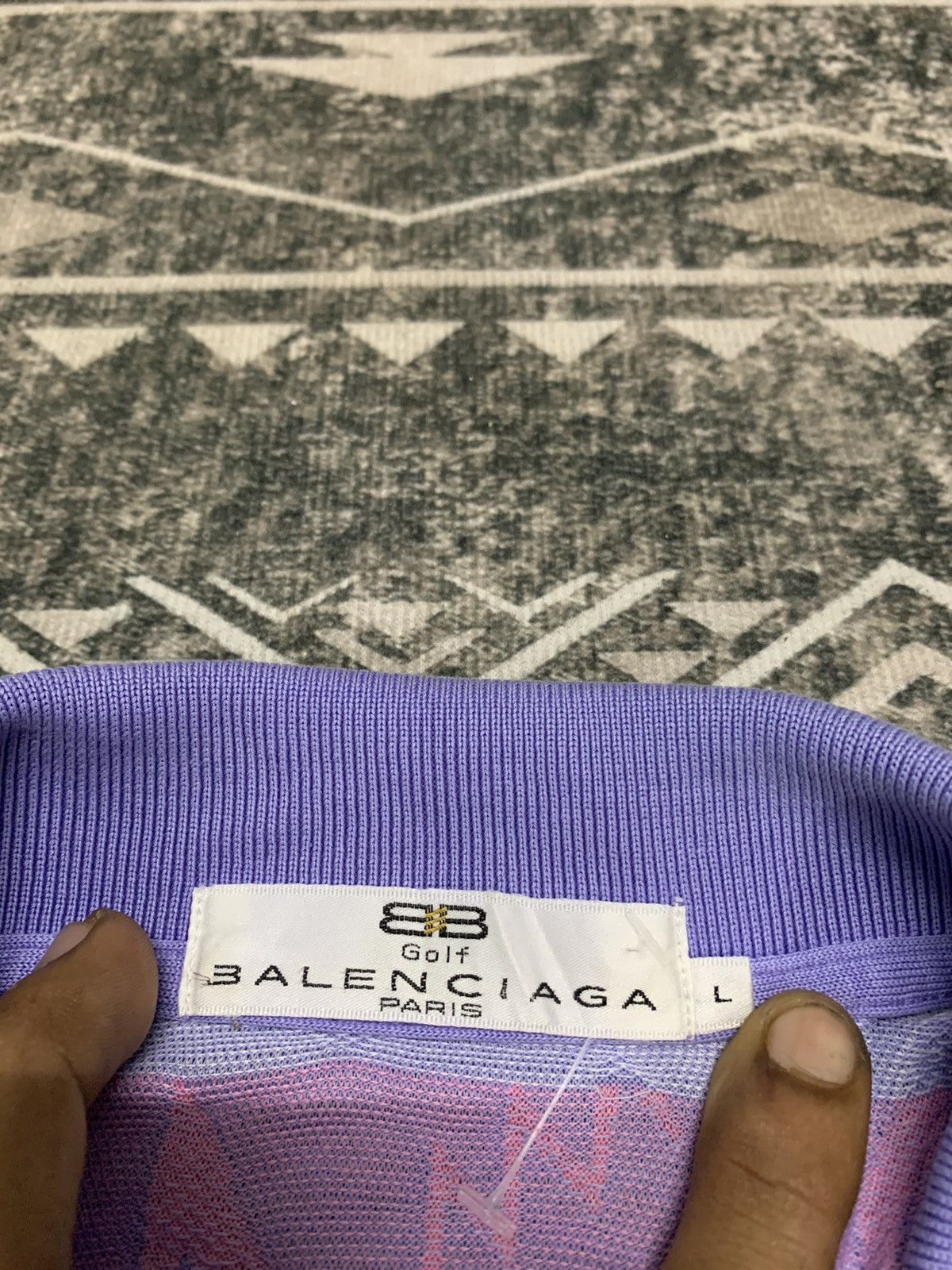 Balenciaga 90s BALENCIAGA PARIS MONOGRAM DESIGN Size US L / EU 52-54 / 3 - 7 Thumbnail