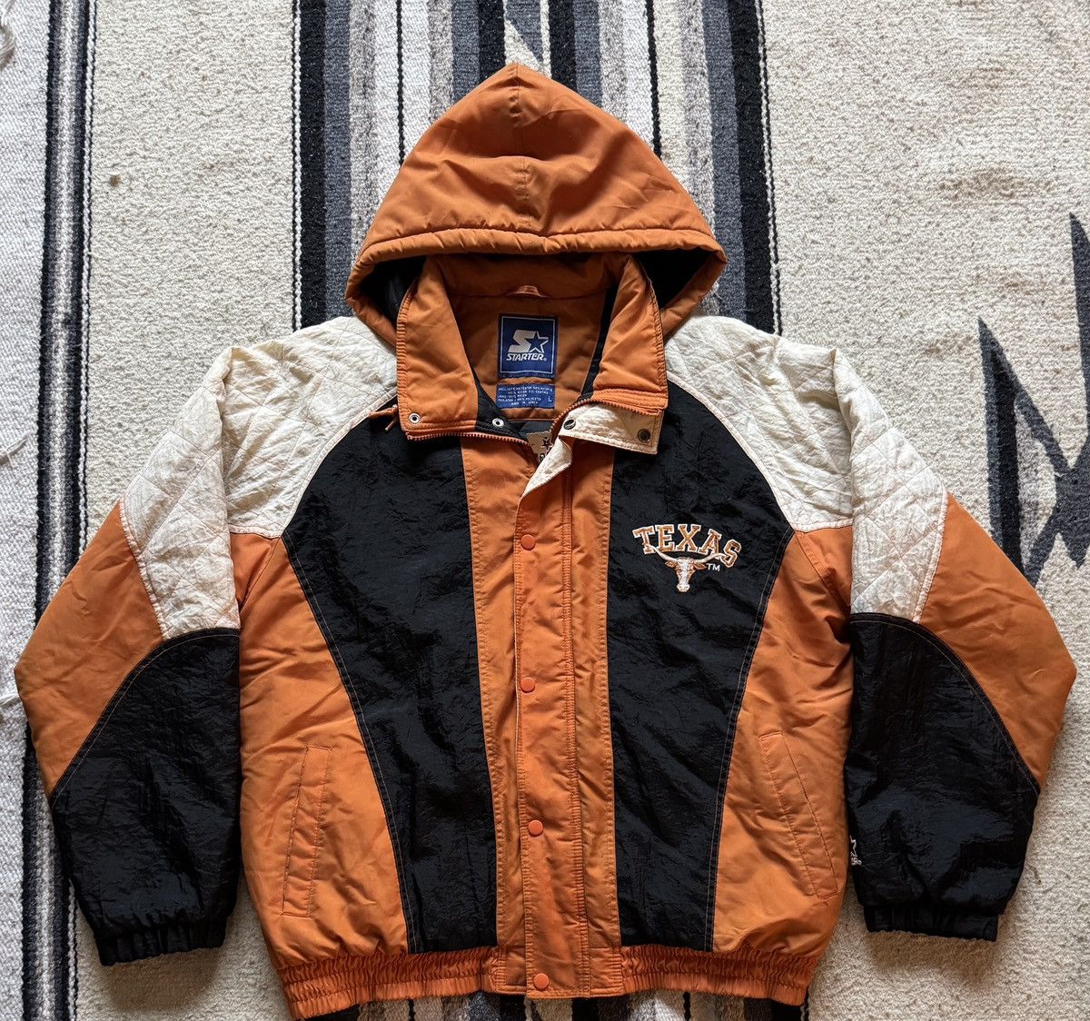 Starter Vintage 90s University of Texas UT Longhorns Starter Jacket Size US L / EU 52-54 / 3 - 1 Thumbnail
