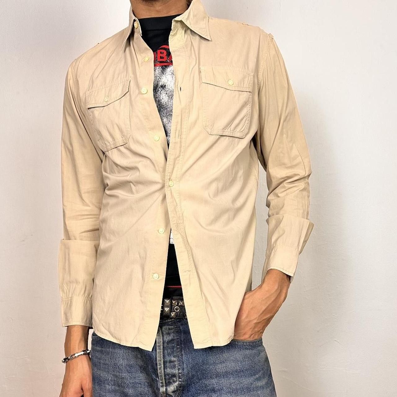 Banana Republic Banana Republic Tan Safari Button Up Shirt - Medium Size US M / EU 48-50 / 2 - 1 Thumbnail