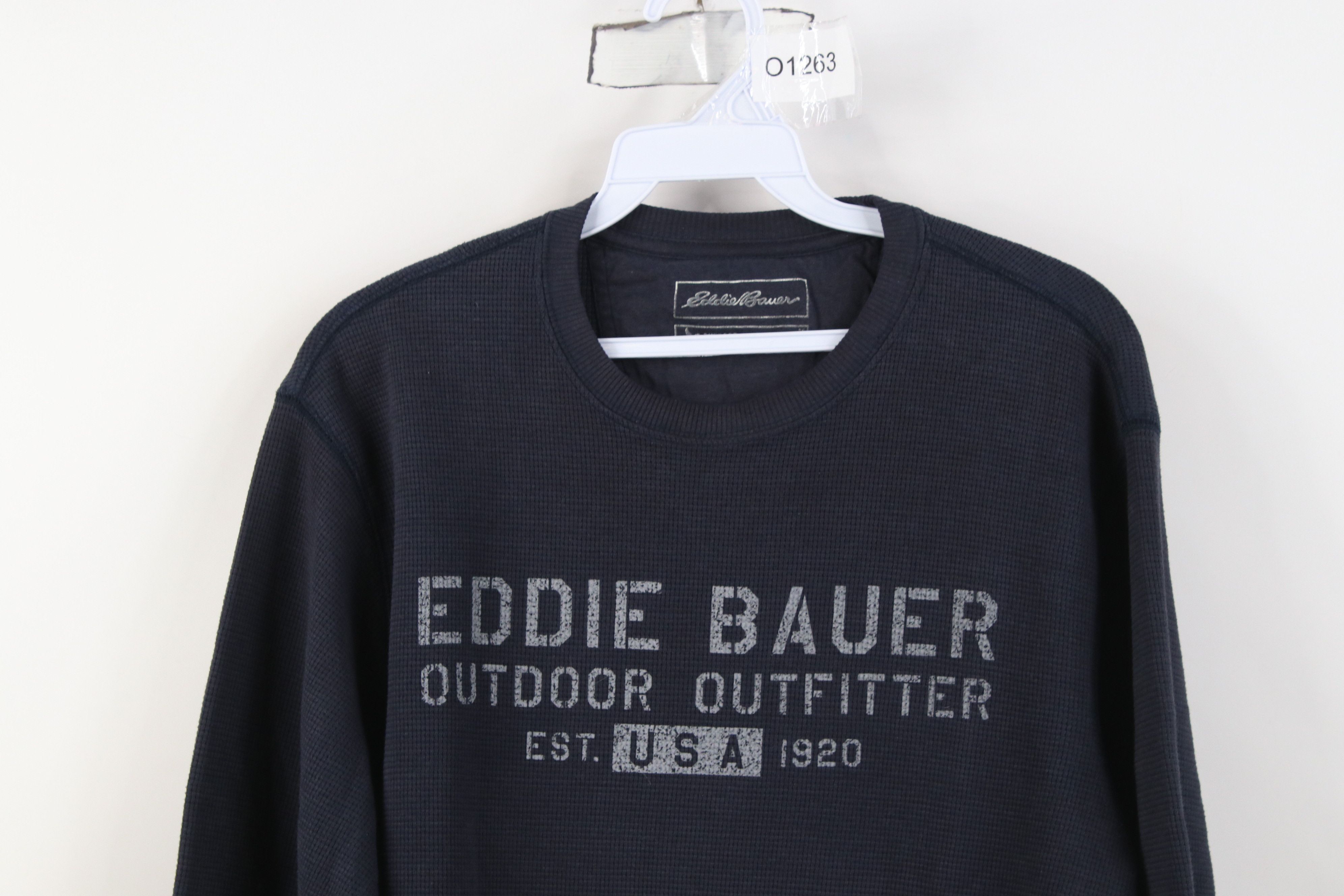 Eddie Bauer Vintage Eddie Bauer Thermal Waffle Knit Long Sleeve T-Shirt Size US M / EU 48-50 / 2 - 2 Thumbnail