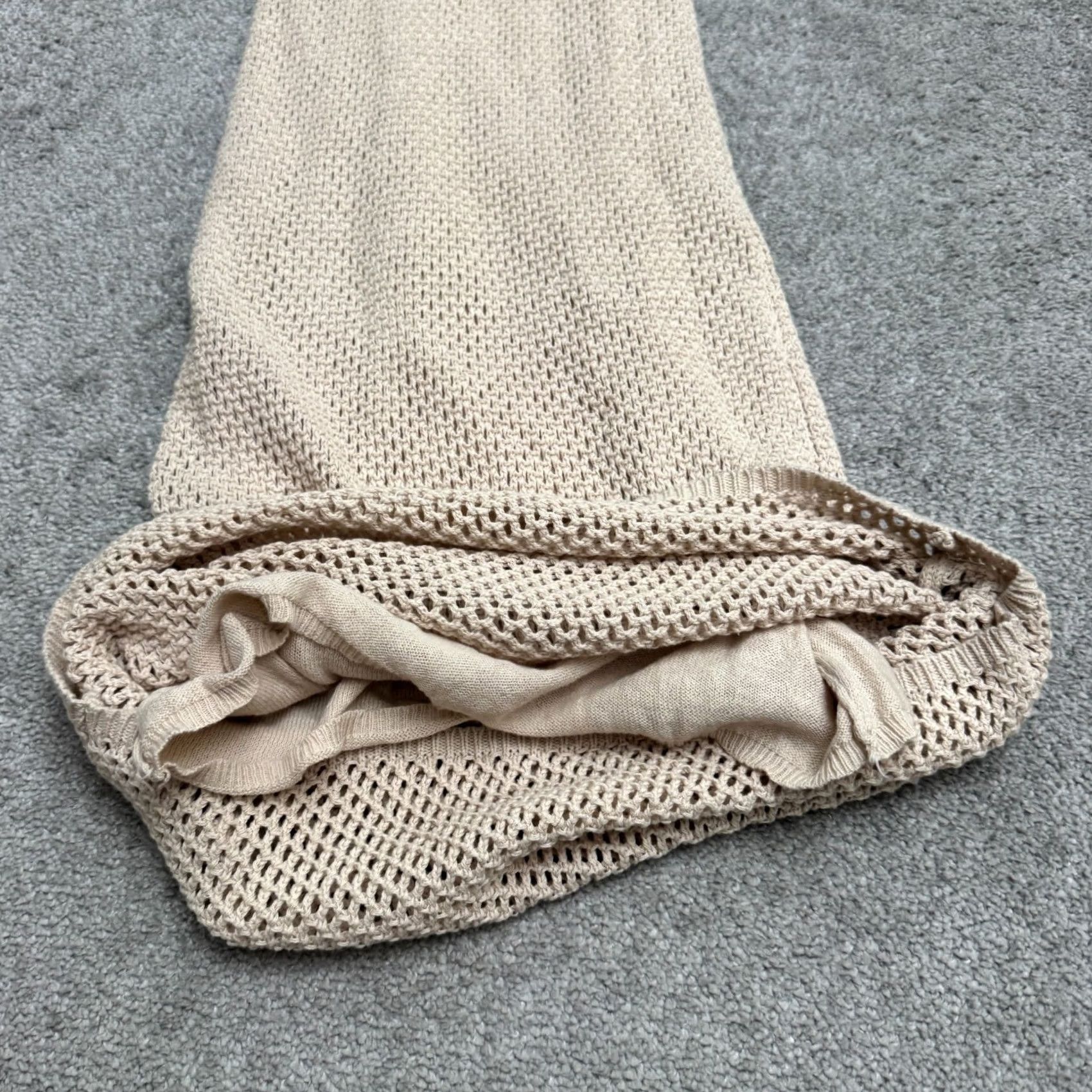 Z Supply Z Supply Ibiza Crochet Maxi Dress Womens Small Beige Beachwear Cover Up Cotton Size S / US 4 / IT 40 - 6 Thumbnail
