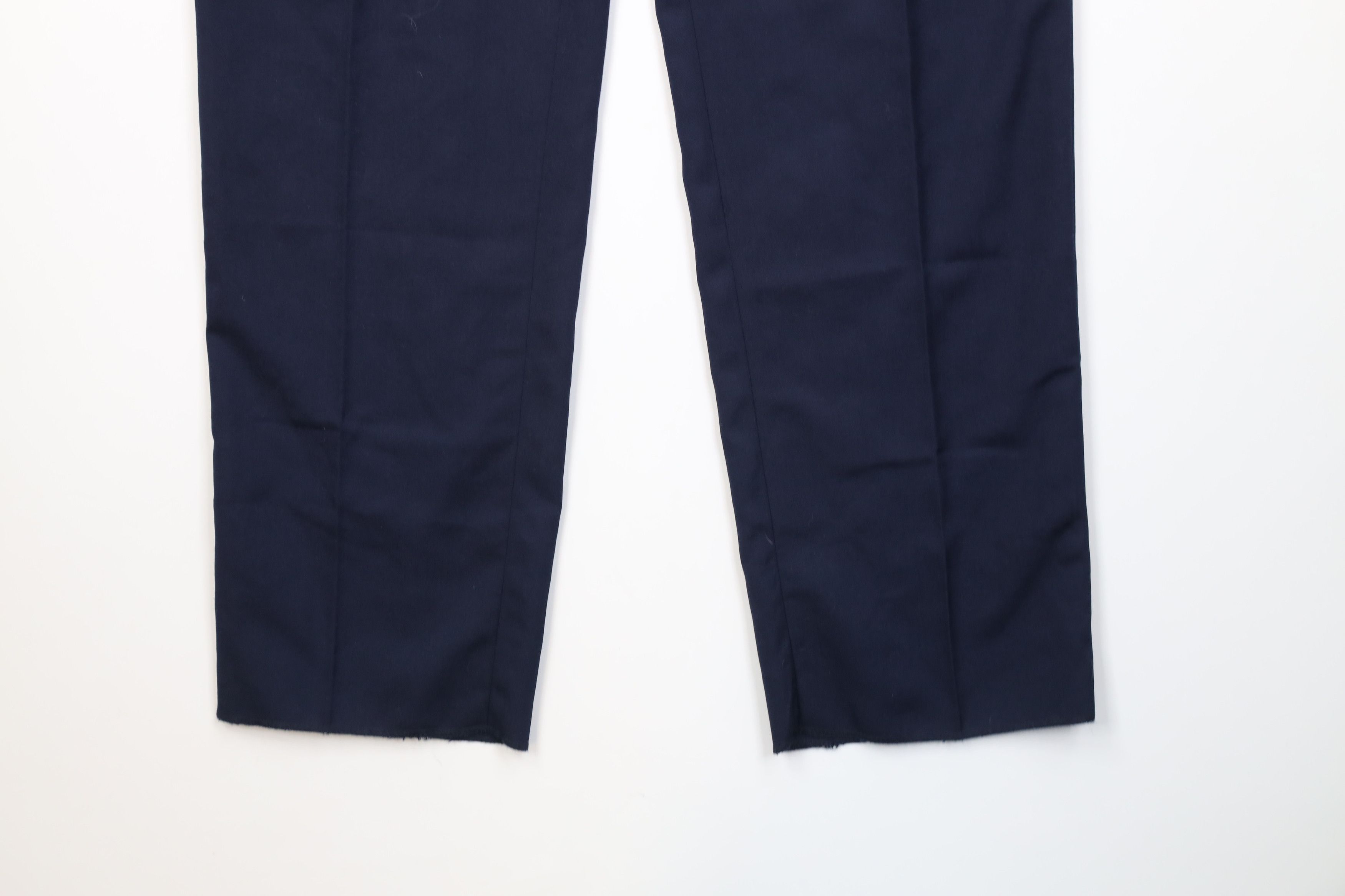 Vintage Vintage 90s Streetwear Knit Wide Leg Chino Pants Blue Size US 32 / EU 48 - 4 Thumbnail