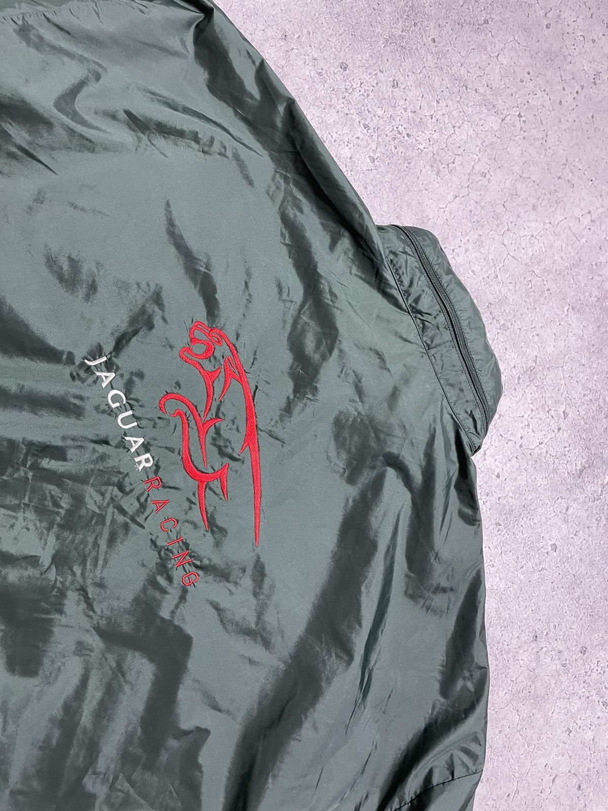 NASCAR Vintage Jaguar Racing Nylon Jacket Big Logo F1 Y2K Size US XL / EU 56 / 4 - 7 Thumbnail