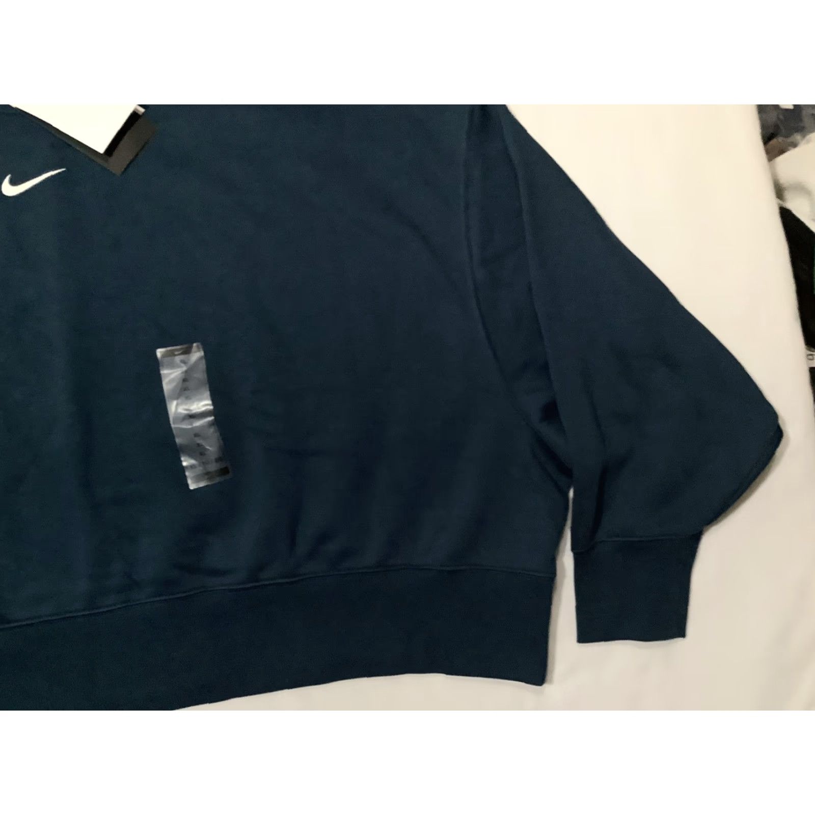 Nike Nike Sweatshirt Womens XL Blue Oversized Fleece Pullover Swoosh Logo DQ5615-478 Size XL / US 12-14 / IT 48-50 - 3 Thumbnail