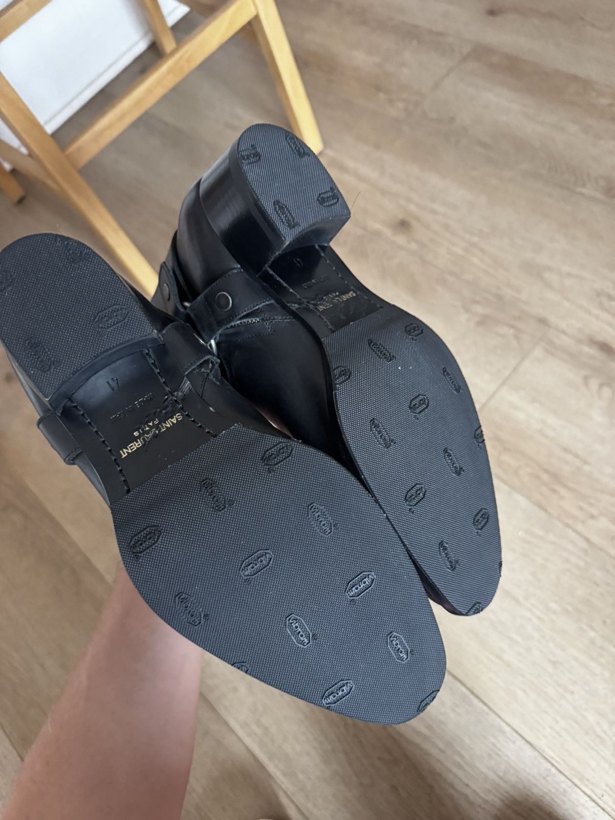 Saint Laurent Paris Hedi Leather Harness wyatts Size US 8 / EU 41 - 9 Thumbnail