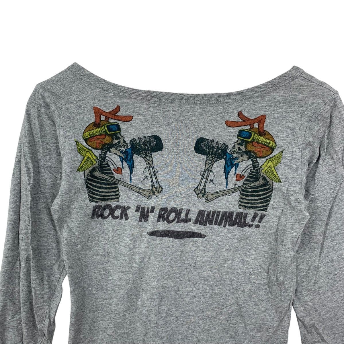 Other ROCK & ROLL ANIMAL Skull Bones Punk Graphic Tee Shirt Top Size XXS / US 00 / IT 34 - 7 Thumbnail