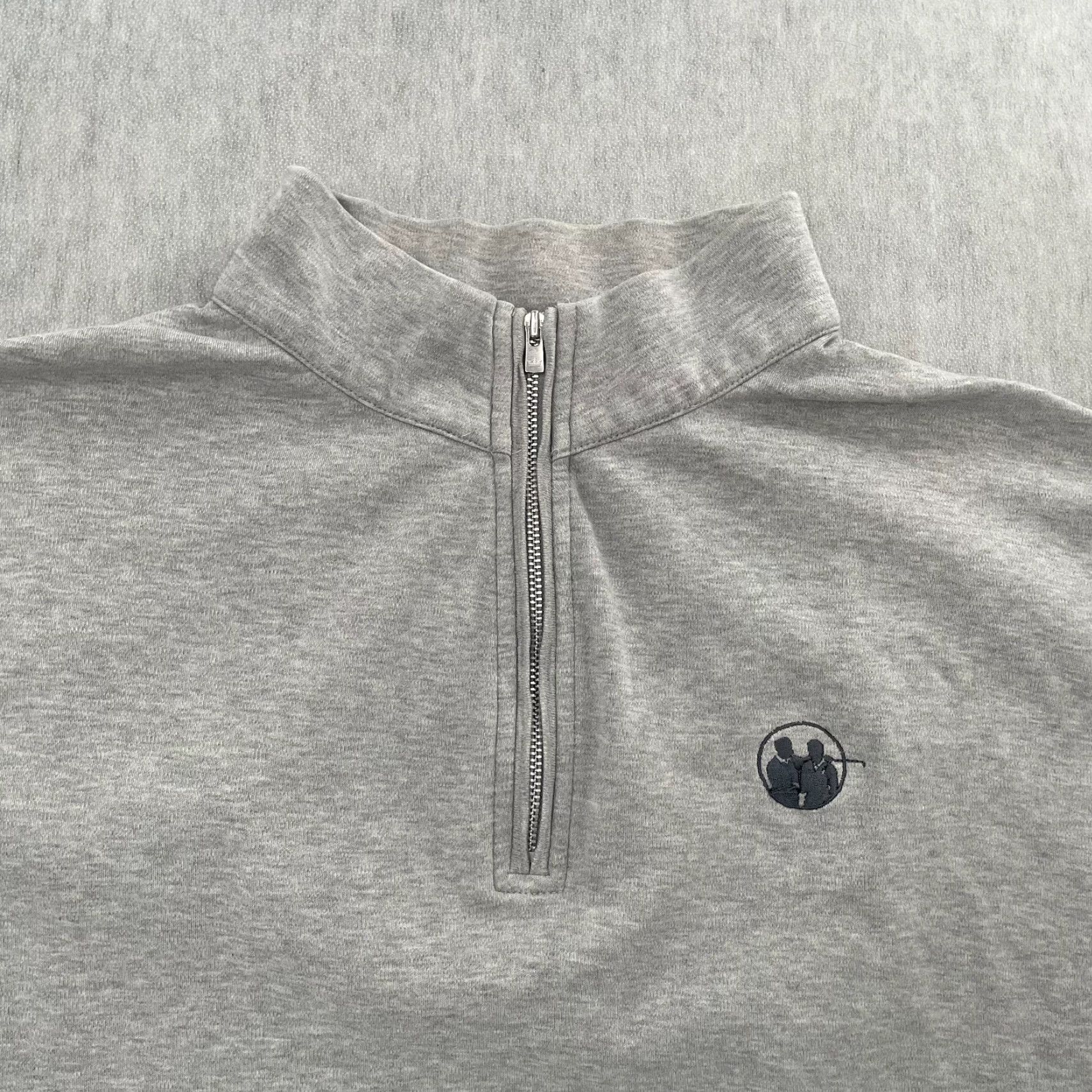 Peter Millar Peter Millar Sweater Adult XL Golf Mens Pullover 1/4 Zip Gray Mock Neck Logo Embroidered Size US XL / EU 56 / 4 - 3 Thumbnail