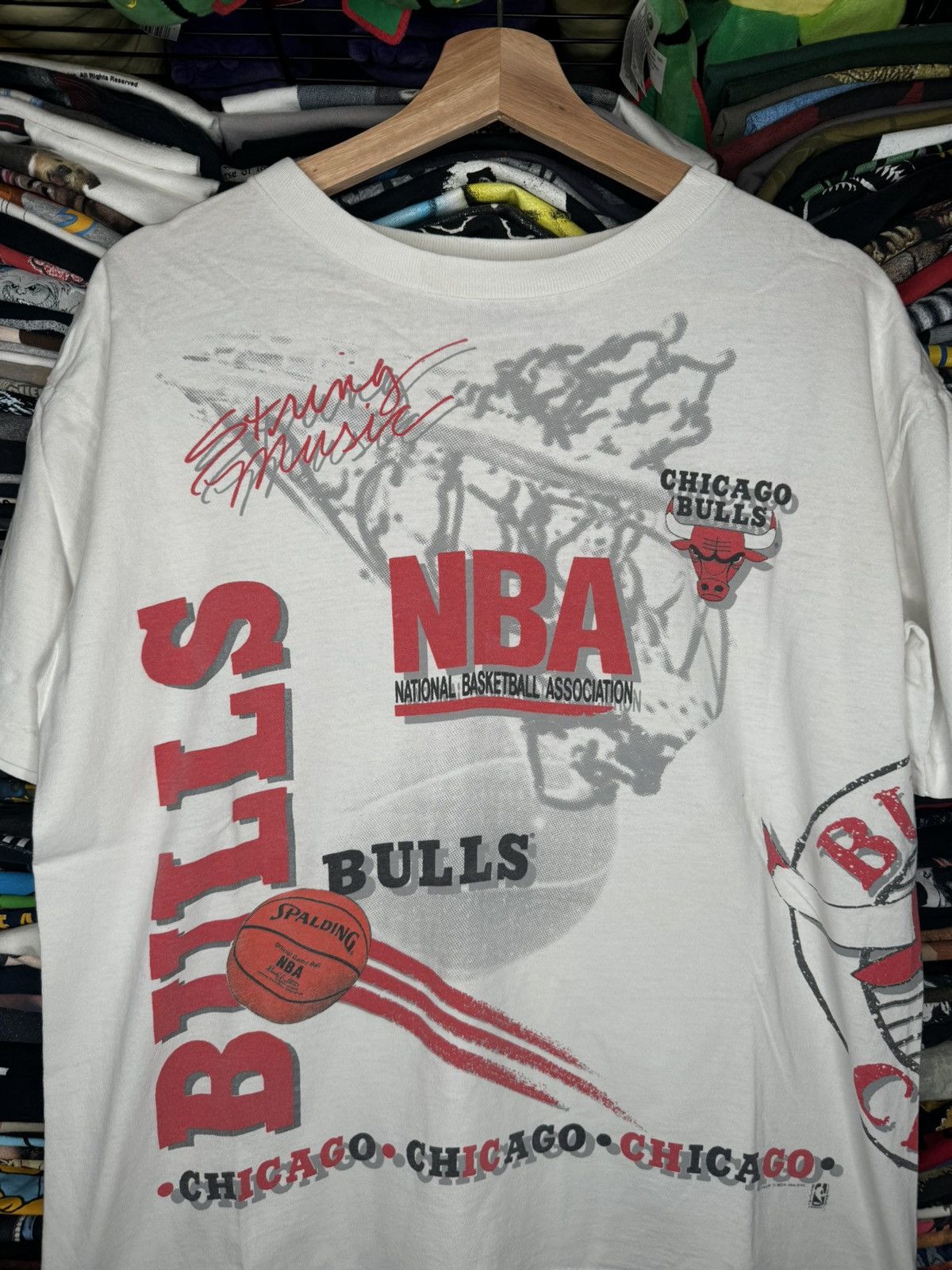 NBA × Vintage Vintage 90s Chicago Bulls Salem Aerial Assault AOP Tee Size US L / EU 52-54 / 3 - 2 Thumbnail
