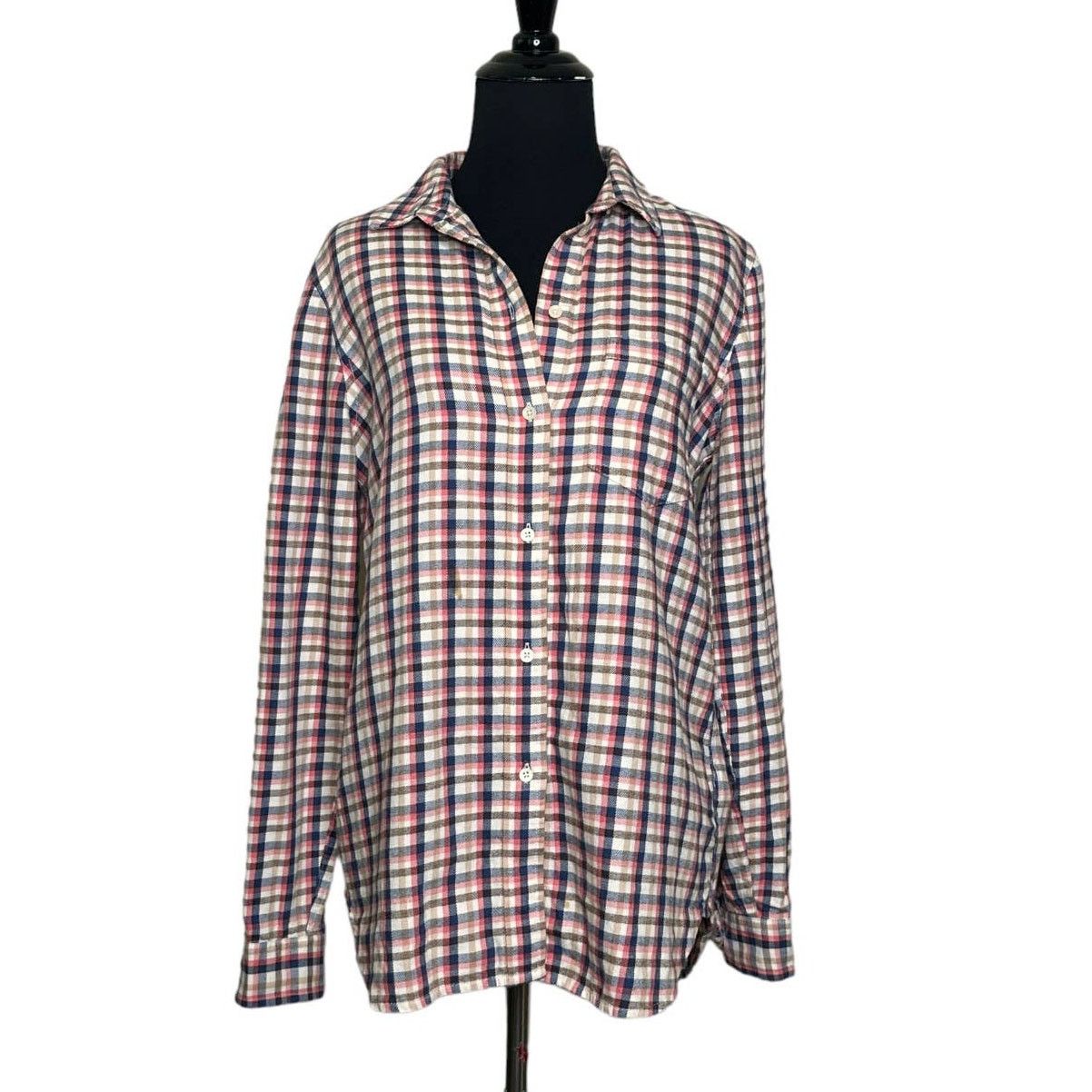 Madewell Madewell plaid long sleeves boyfriend shirt size Small Size S / US 4 / IT 40 - 7 Thumbnail