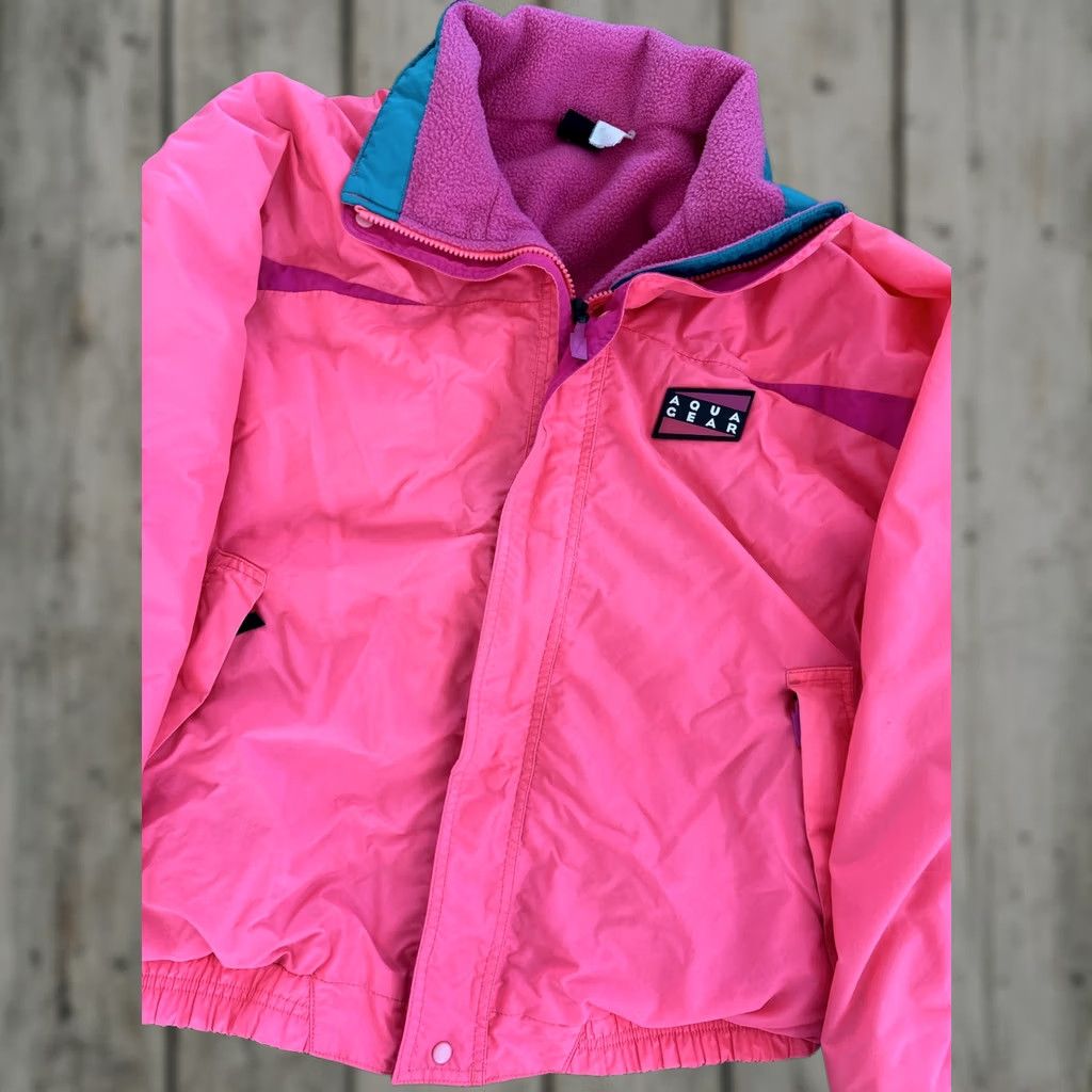 Nike VINTAGE Nike Aqua Gear Puffer Jacket Mens XL Pink 90s Swoosh Ski Gear Geometric Lightweight Olympic 26" 24" 24" 20" Size XL Mens Size US XL / EU 56 / 4 - 1 Thumbnail