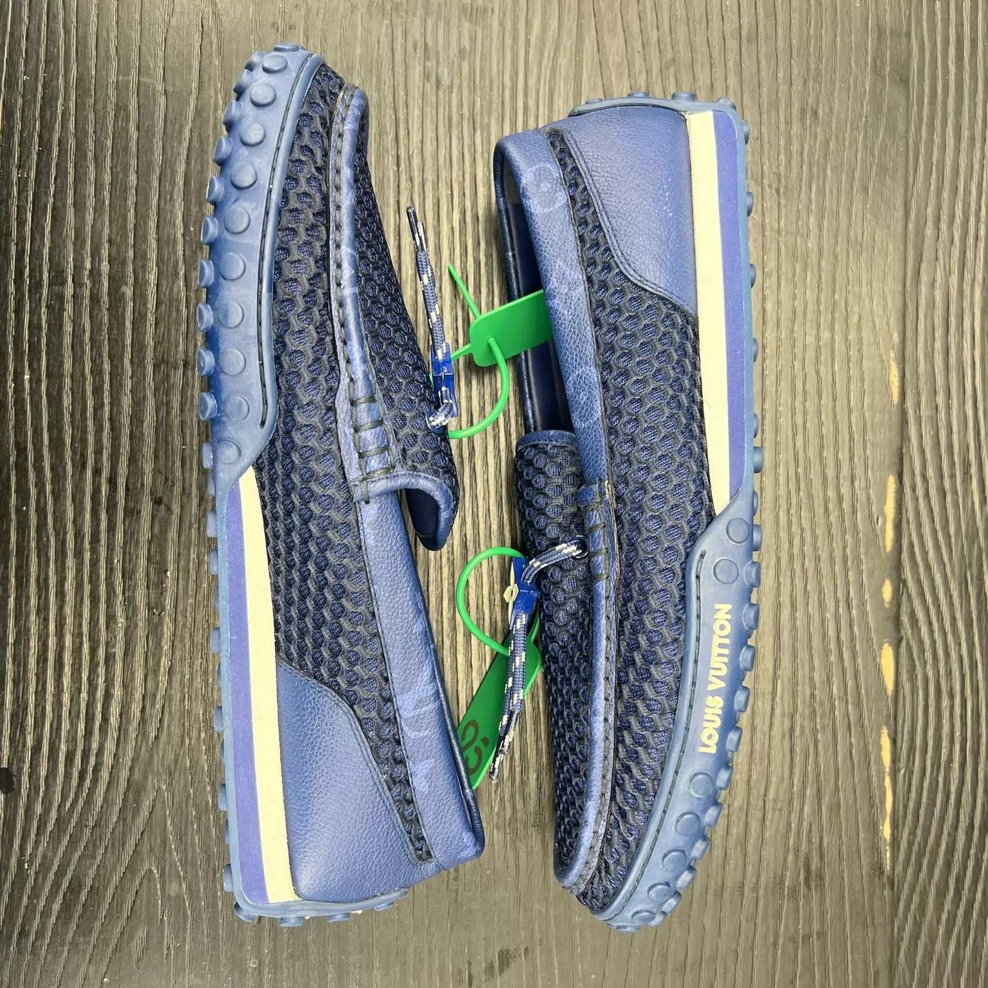 Louis Vuitton LV Racer Blue Mesh 9/43 Worn 2-3x Size US 10 / EU 43 - 3 Thumbnail
