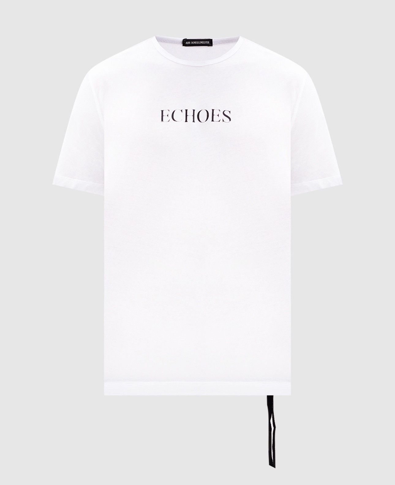 Ann Demeulemeester Last Size Ann Demeulemeester Echoes White Printed Tee Size US XXL / EU 58 / 5 - 1 Thumbnail