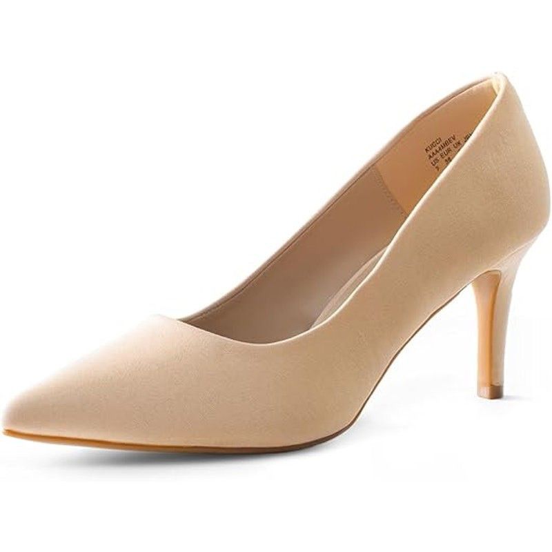 Other Dream Pairs Size 5 Tan Faux Suede Pointy Heel Pumps Size US 5 / IT 35 - 1 Thumbnail