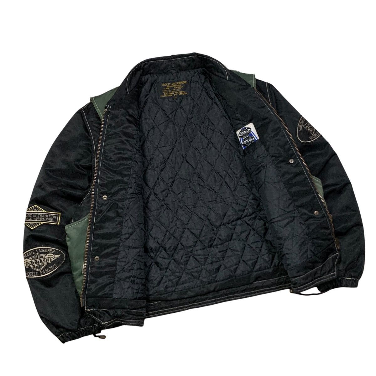 Japanese Brand Spinash Army Air Force Military Bomber Jacket Size US L / EU 52-54 / 3 - 10 Thumbnail