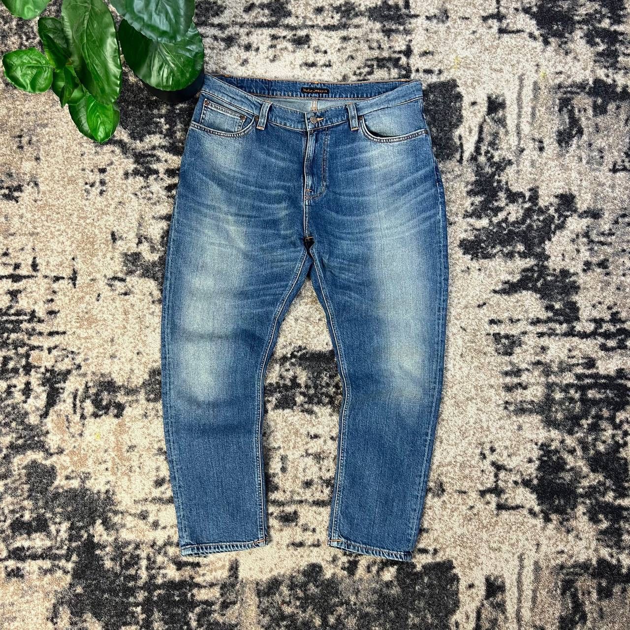 Nudie Jeans Nudie Jeans Vintage Baggy Blue Denim Jeans Size US 33 - 2 Thumbnail