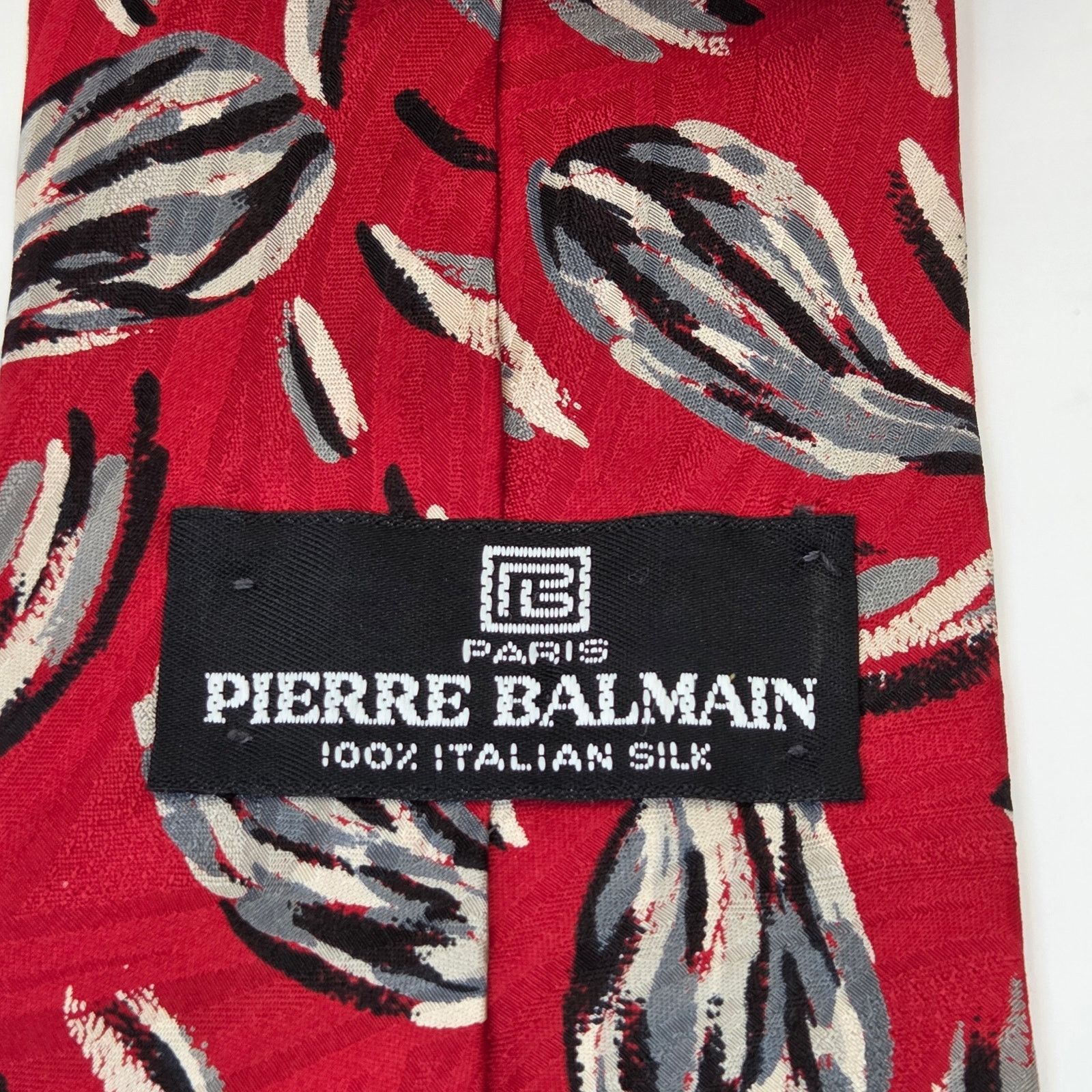 Pierre Balmain Pierre Balmain Italian Silk Abstract Tie Size ONE SIZE - 5 Thumbnail