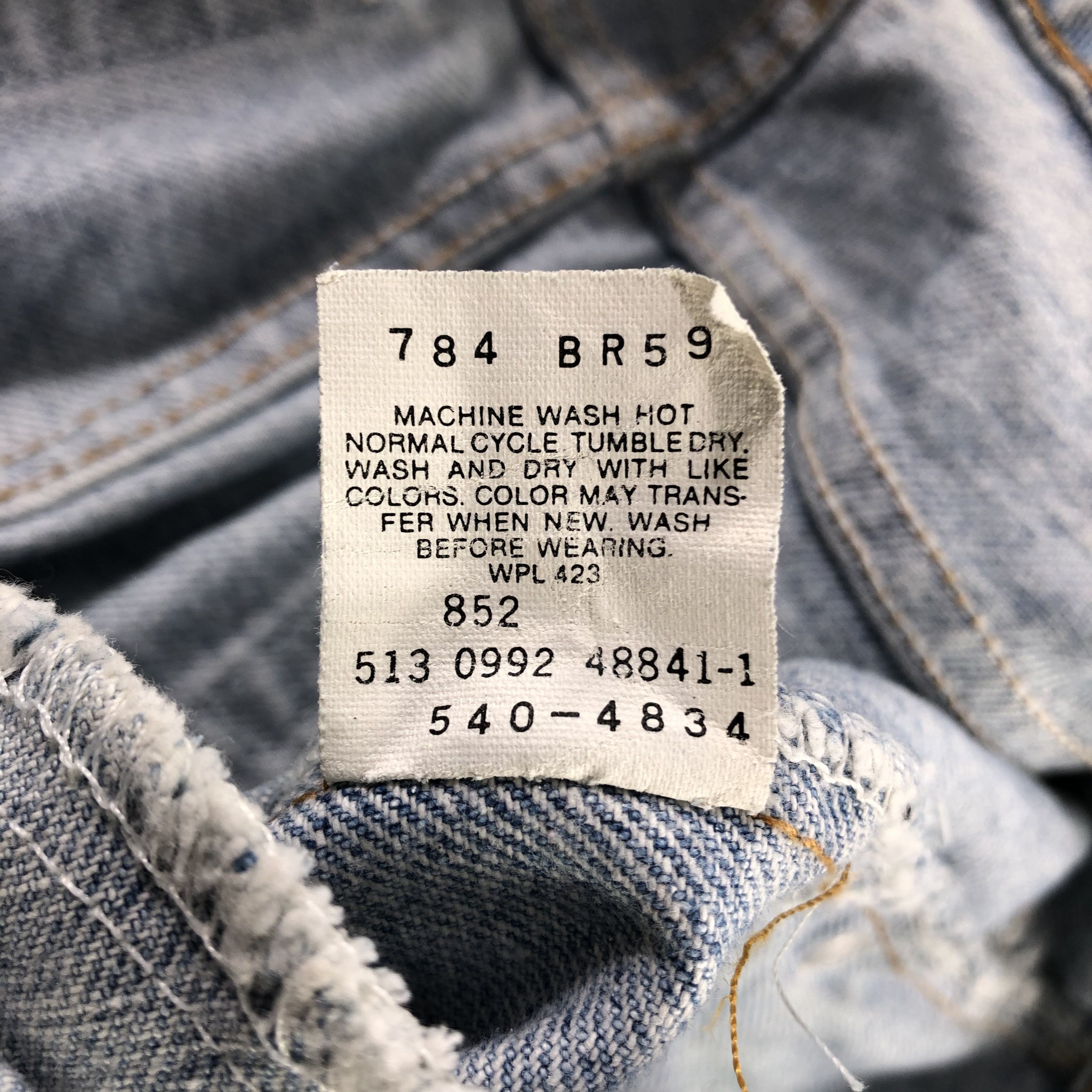 Levi's Vintage 90s Levis 540 Jeans Dirty Wash Denim KJ1368 Size US 33 - 12 Thumbnail