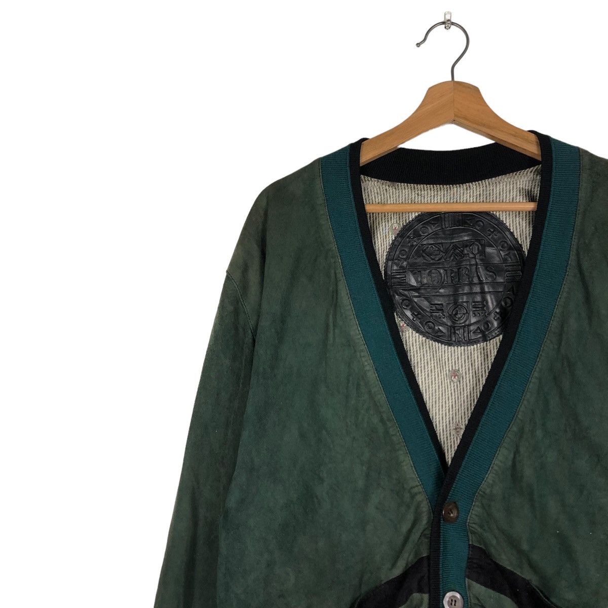 Japanese Brand 🔥VINTAGE LEATHER CARDIGAN JACKET TORRAS SPAIN ISSEY MIYAKE Size US M / EU 48-50 / 2 - 9 Thumbnail