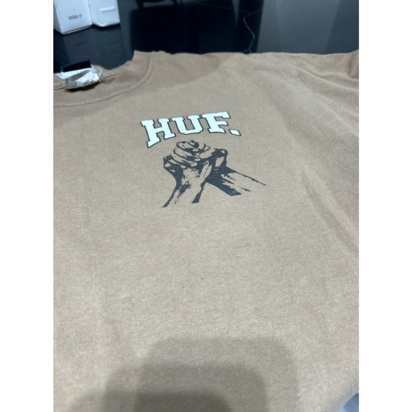 Huf HUF Unity Justice T-shirt Crew Neck Short Sleeve Brown L Mens Shirt Graphic Print Logo Size US L / EU 52-54 / 3 - 2 Thumbnail