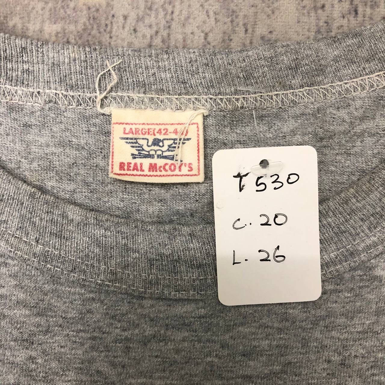 The Real McCoy's T530 REAL MC COYS TEE Size US M / EU 48-50 / 2 - 6 Thumbnail