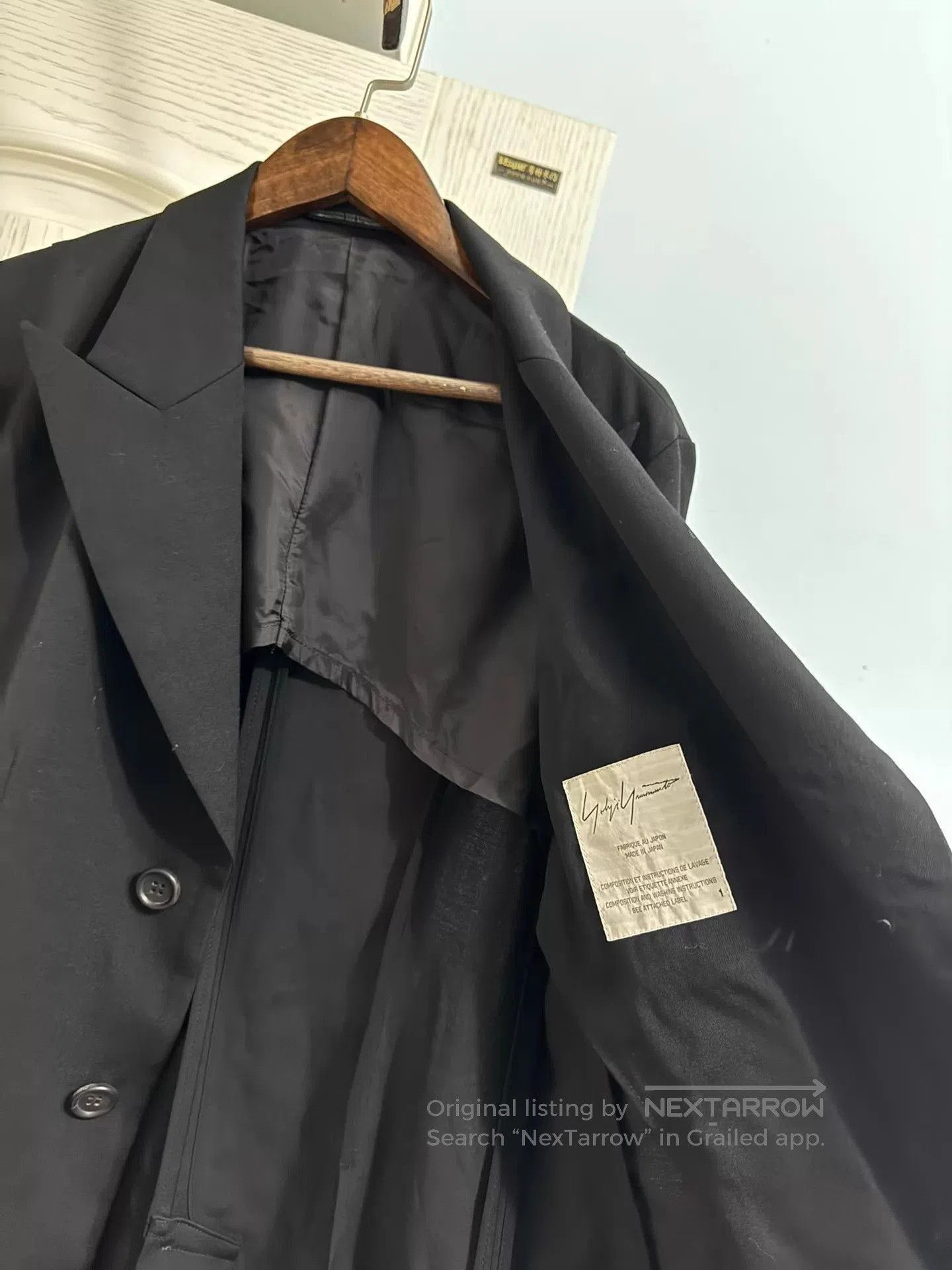 Yohji Yamamoto Black Longline Single-Breasted Coat. Size US S / EU 44-46 / 1 - 4 Thumbnail