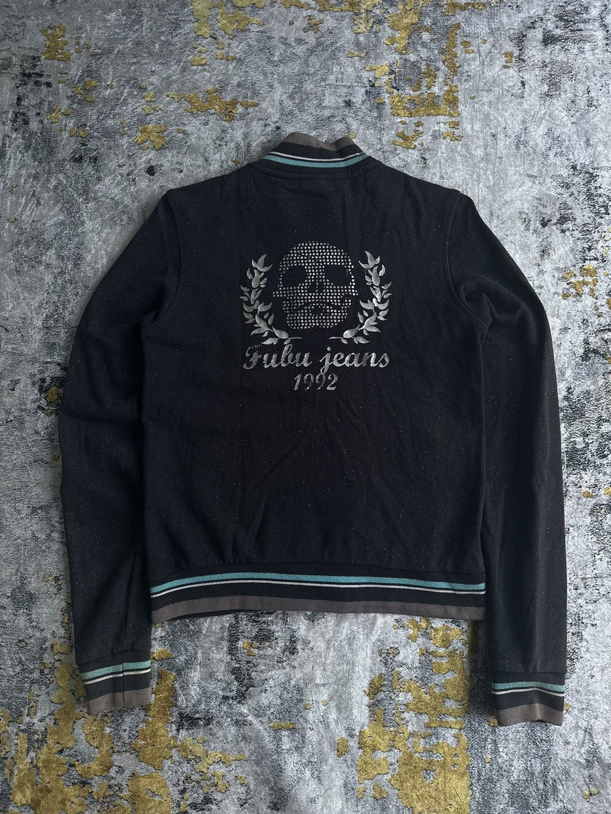 Hysteric Glamour GLITTER STUDDED SKULL FUBU LIGHT JACKET GOTHIC STYLE Size US XS / EU 42 / 0 - 1 Thumbnail