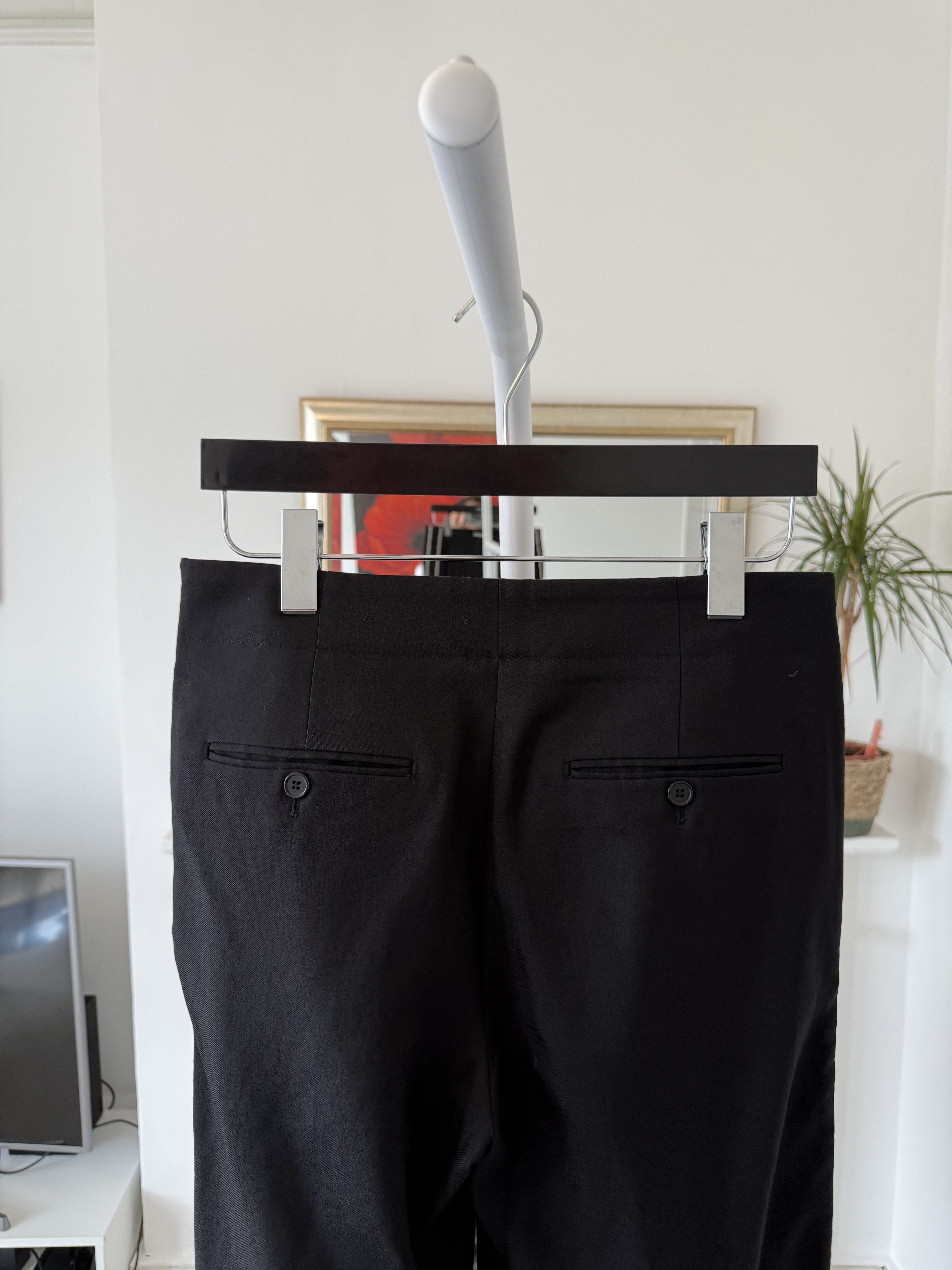 Saint Laurent Paris SS17 Saint Laurent Silver Striped Formal Trousers Size 46R - 7 Thumbnail