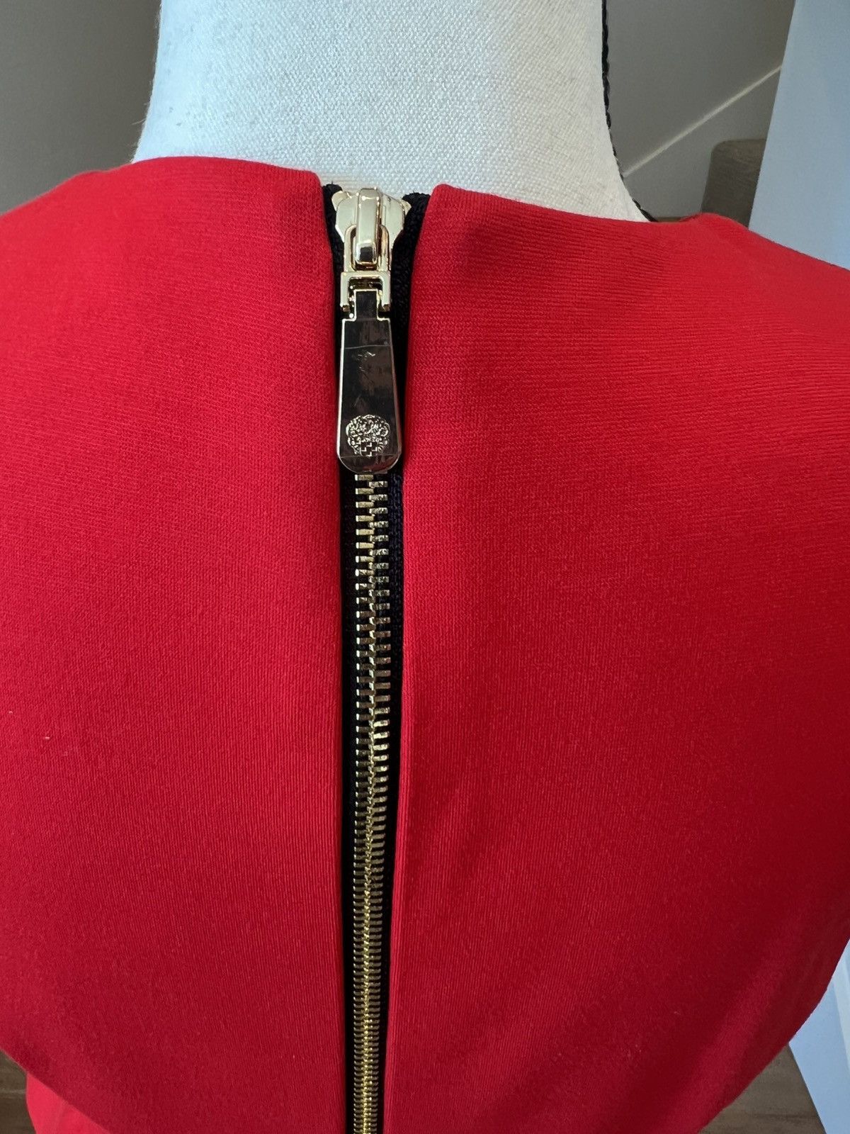 Vince Camuto Vince Camuto Red Peplum Dress Size 8 Size M / US 6-8 / IT 42-44 - 5 Thumbnail