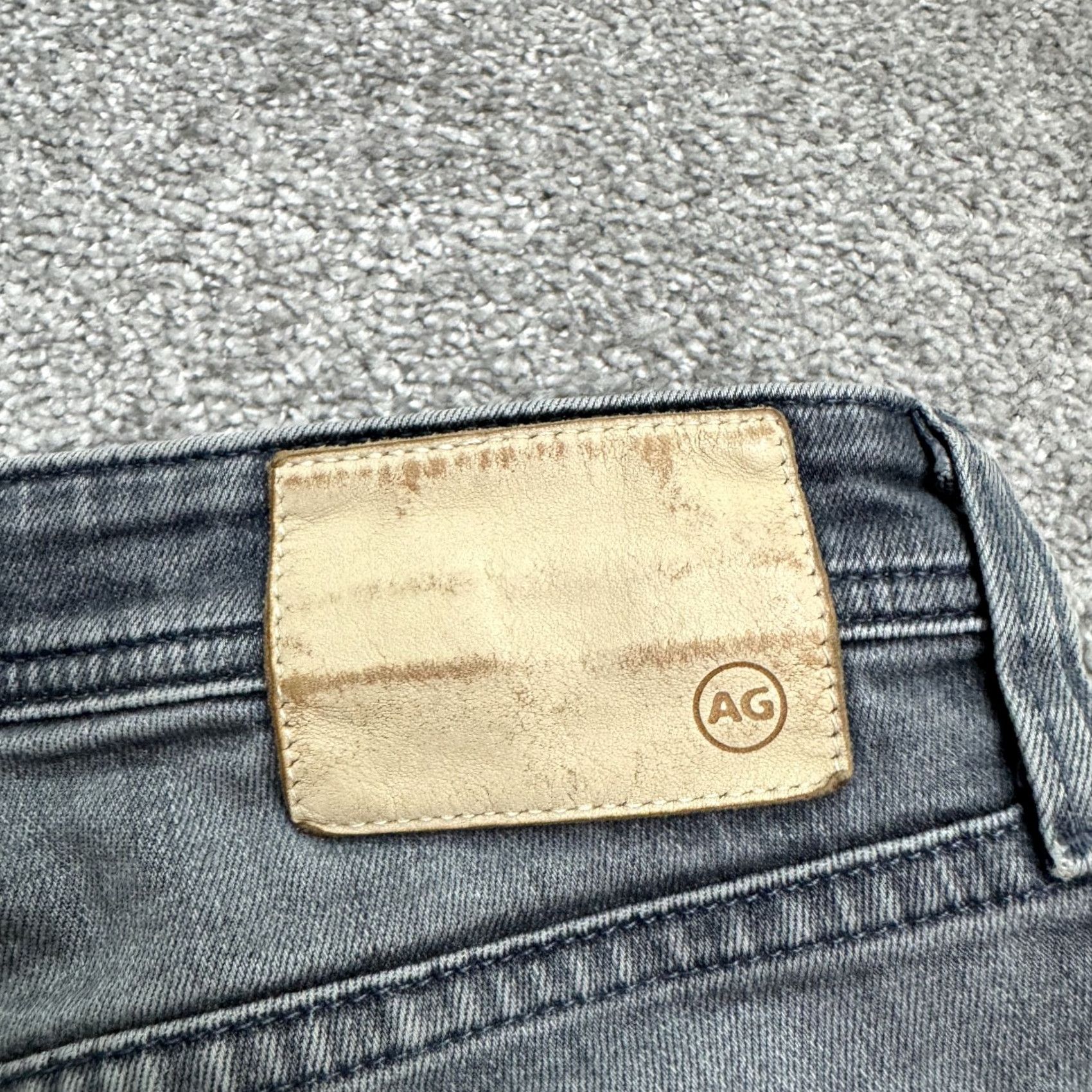 Vintage AG Adriano Goldschmied The Tellis Slim Fit Denim Jeans Mens 31x34 Gray Size US 31 - 7 Thumbnail