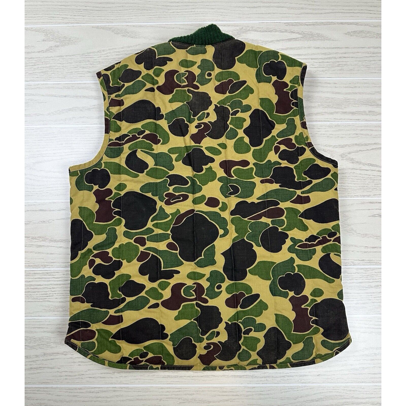Vintage Vintage 70s Olam Outdoor Sports Camo Vest Size US L / EU 52-54 / 3 - 3 Thumbnail
