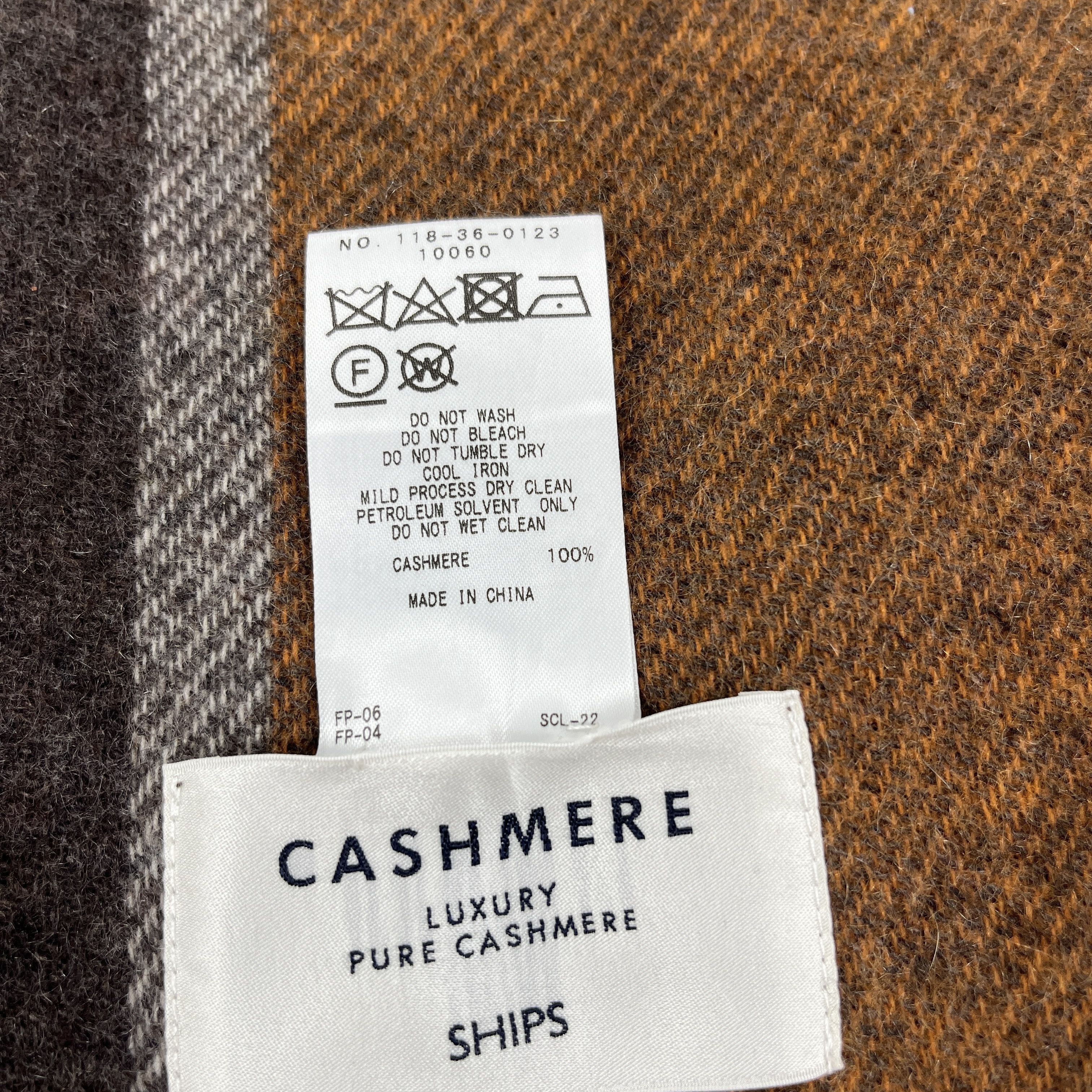 SHIPS × Vintage Ships Cashmere Scarf / Muffler / Neckwear T1007 Size ONE SIZE - 7 Thumbnail
