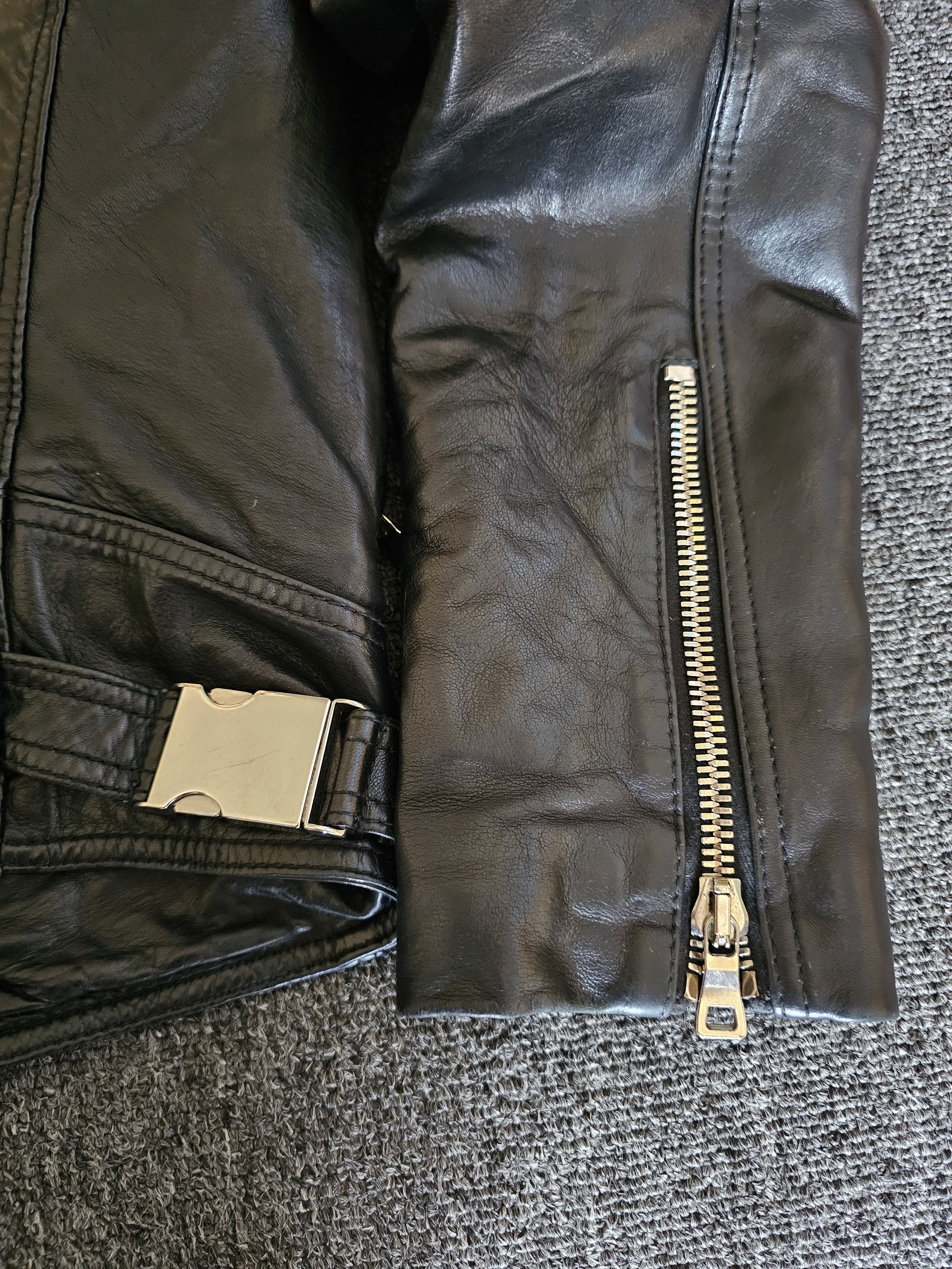Balmain Balmain Biker Leather Cotton-lined Jacket Size 50 Size US L / EU 52-54 / 3 - 4 Thumbnail