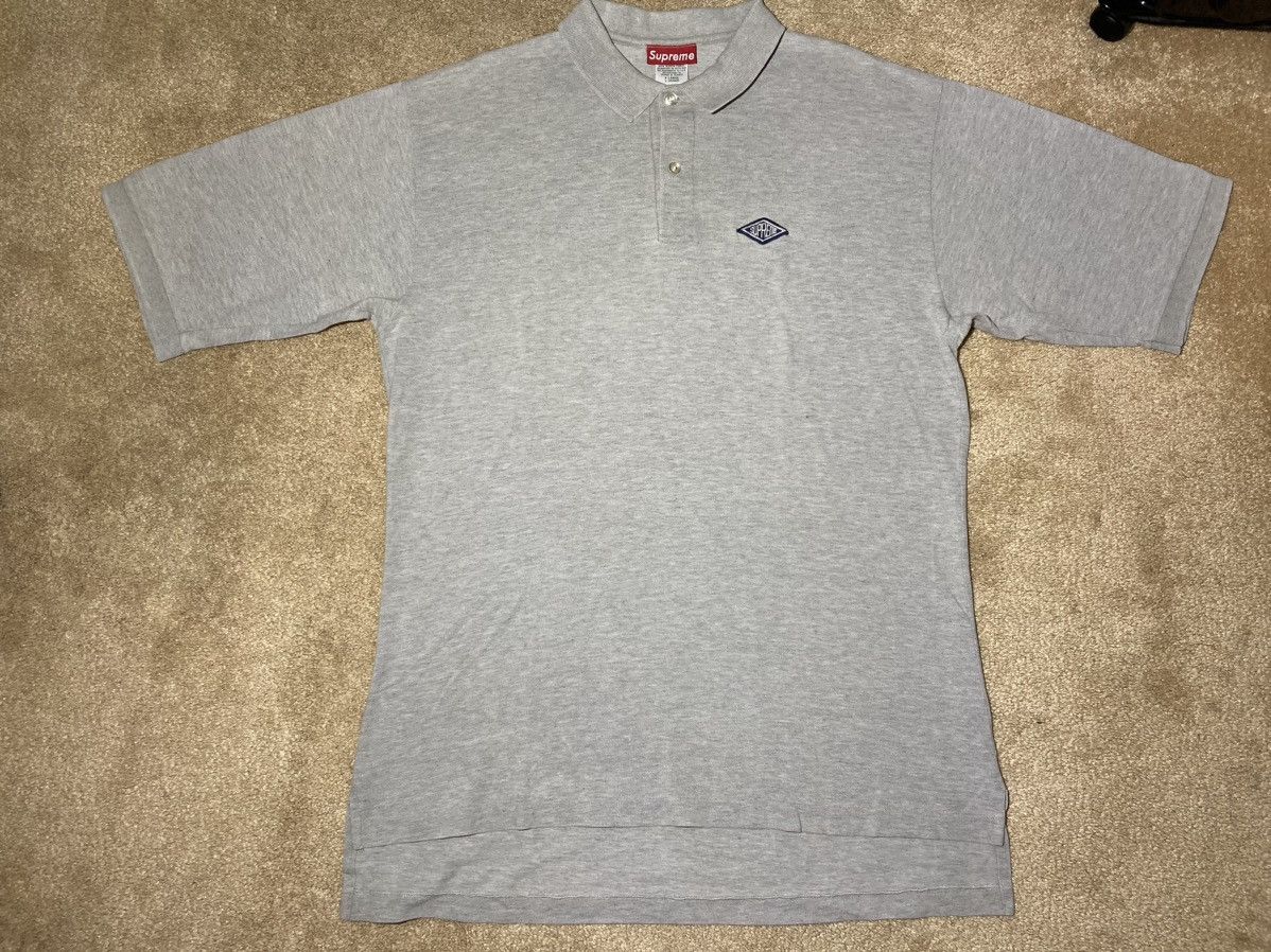 Supreme 1996 Supreme Rhombus Diamond Logo Polo 90s OG Retro XL Baggy Size US XL / EU 56 / 4 - 2 Thumbnail