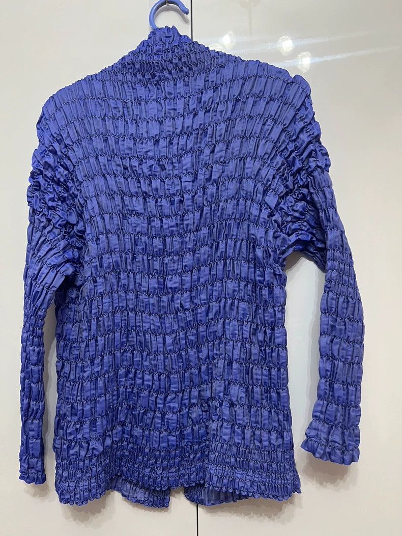 Issey Miyake Issey Miyake size:2 Blue main line rubber band pleated str Size M / US 6-8 / IT 42-44 - 3 Thumbnail