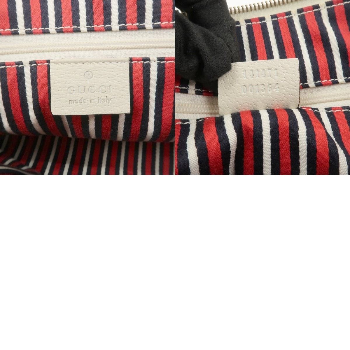 Gucci Gucci Abbey Canvas & Leather Shoulder Bag Navy Size ONE SIZE - 8 Thumbnail