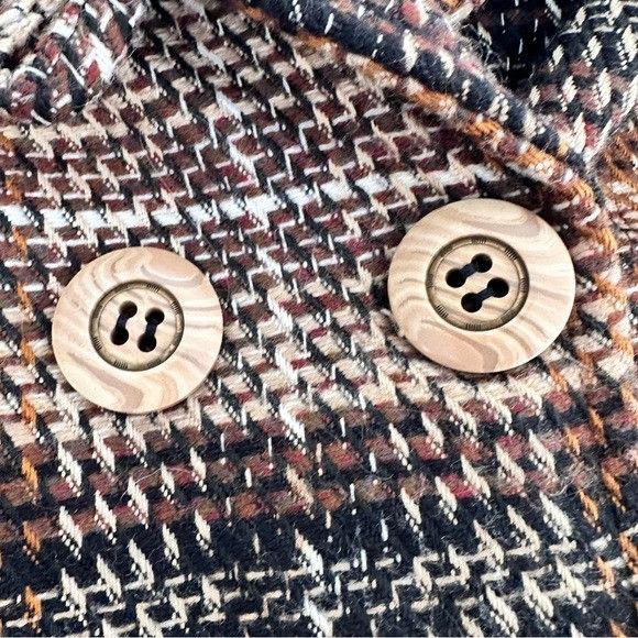 Zara Zara Plaid Wool-Blend Plaid Belted Coat Size XS / US 0-2 / IT 36-38 - 5 Thumbnail