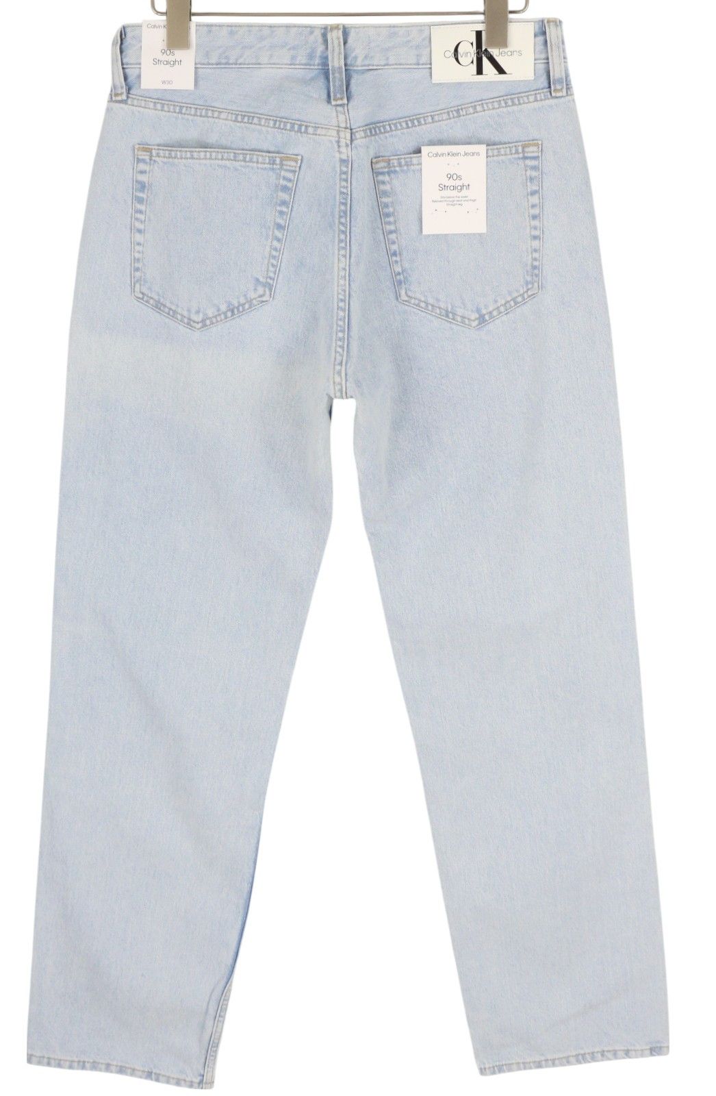 Calvin Klein 90S STRAIGHT W30 Light Blue Washed Zip Fly Denim 85298 Size US 30 / EU 46 - 2 Thumbnail