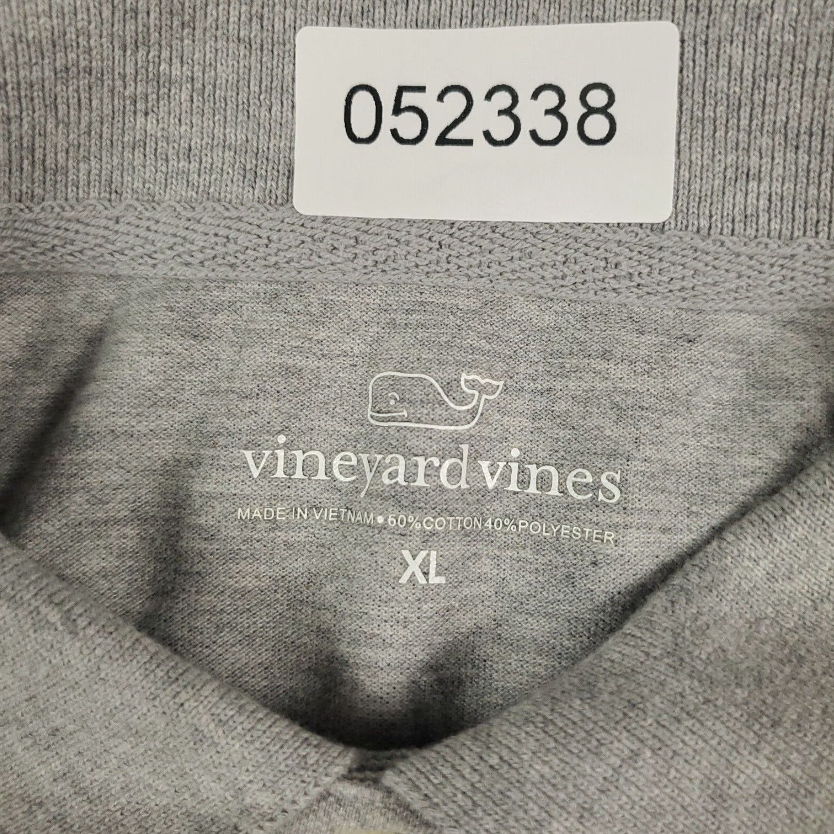 Vineyard Vines Vineyard Vines Polo Shirt Mens XL Gray Solid Short Sleeve Whale Logo Cotton Size US XL / EU 56 / 4 - 6 Thumbnail
