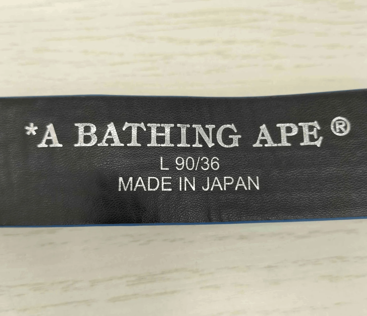Bape BAPE 24aw ABC BLUE COMO Swarovski stone LETHER BELT L Size 36 - 6 Thumbnail